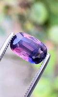 Untreated Rare 1.25 Carat Blue Pink Colour Natural Kashmir Sapphire