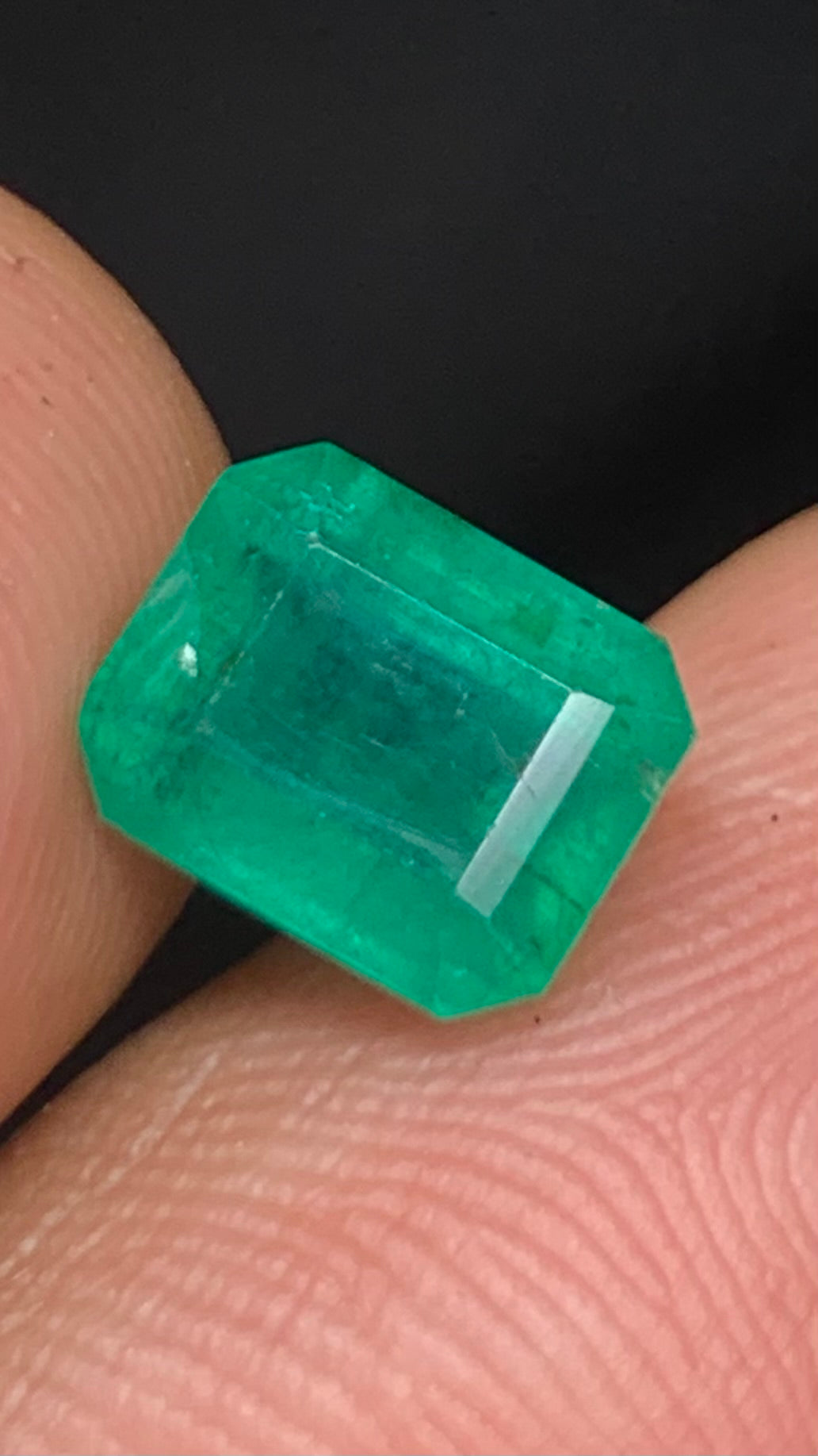 Beautiful 2.55 Carat Natural Green Emerald Zambia