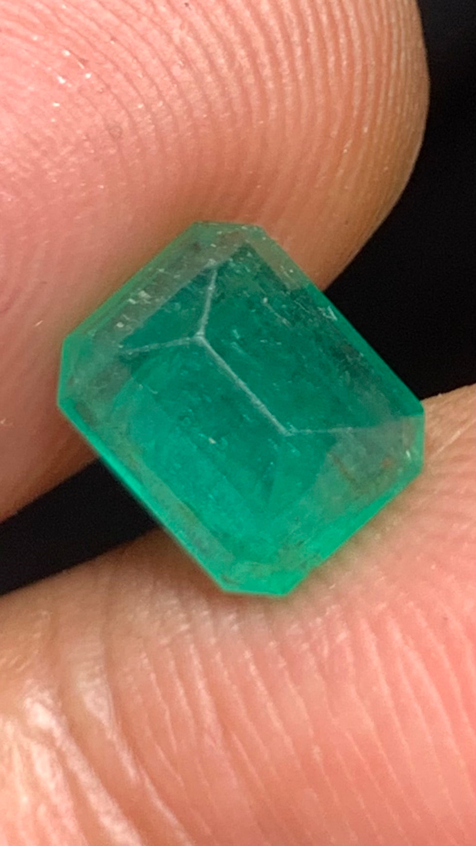 Beautiful 2.55 Carat Natural Green Emerald Zambia