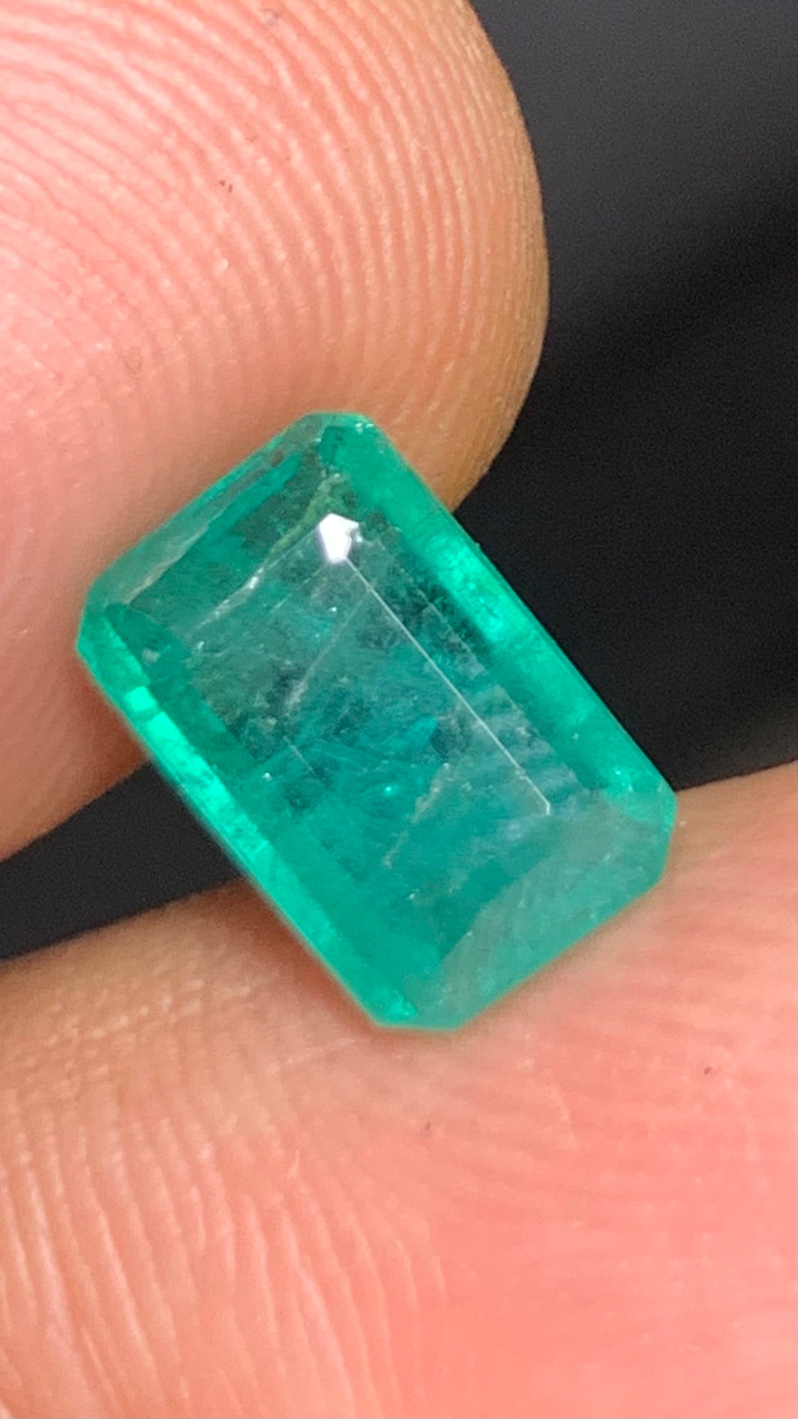 Beautiful 2.70 Carat Natural Green Emerald Zambia