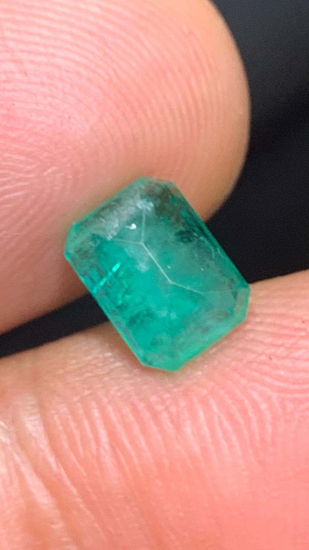 Beautiful 2.40 Carat Natural Green Emerald Zambia