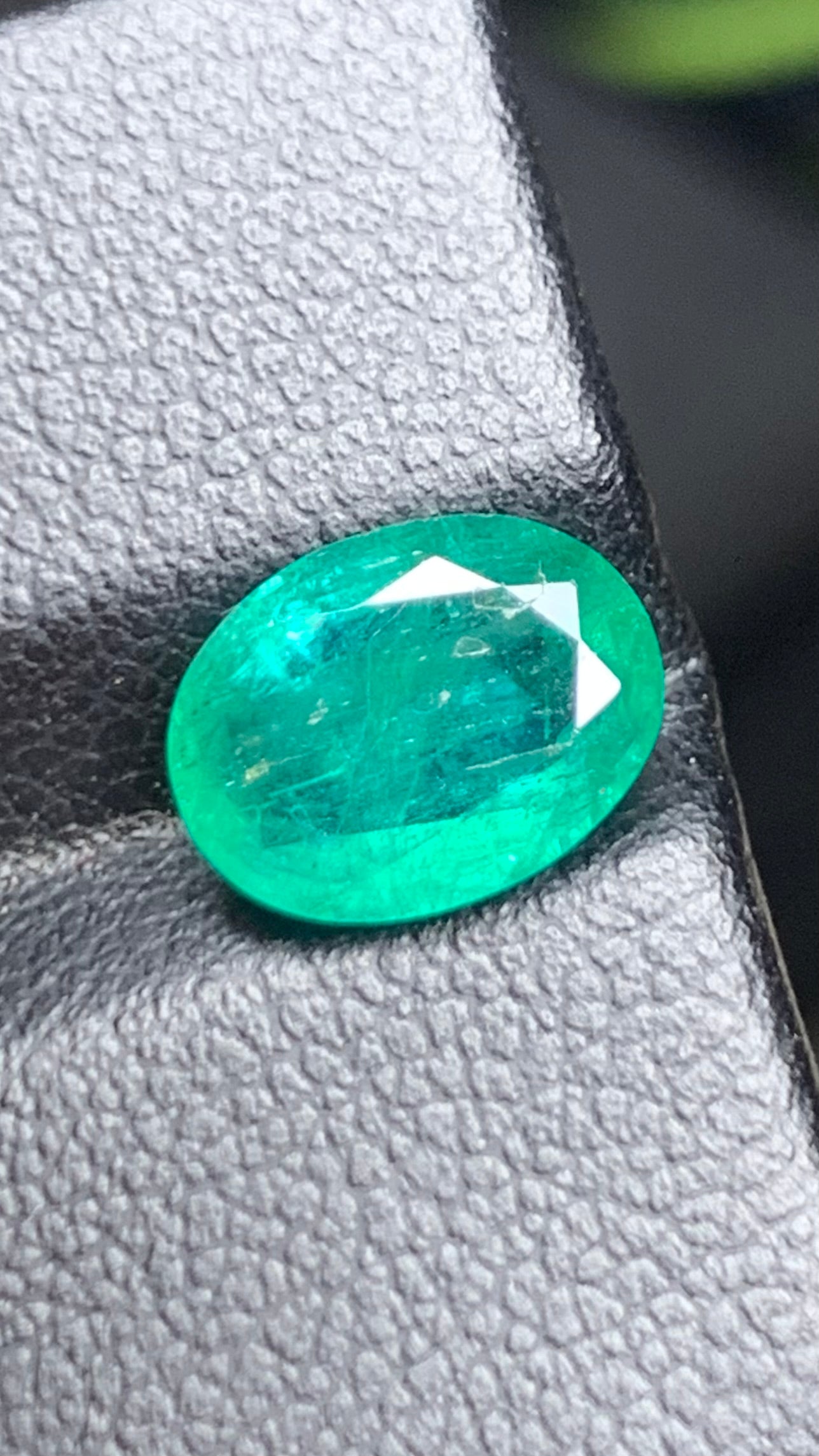 Beautiful 2.85 Carat Natural Green Emerald Zambia