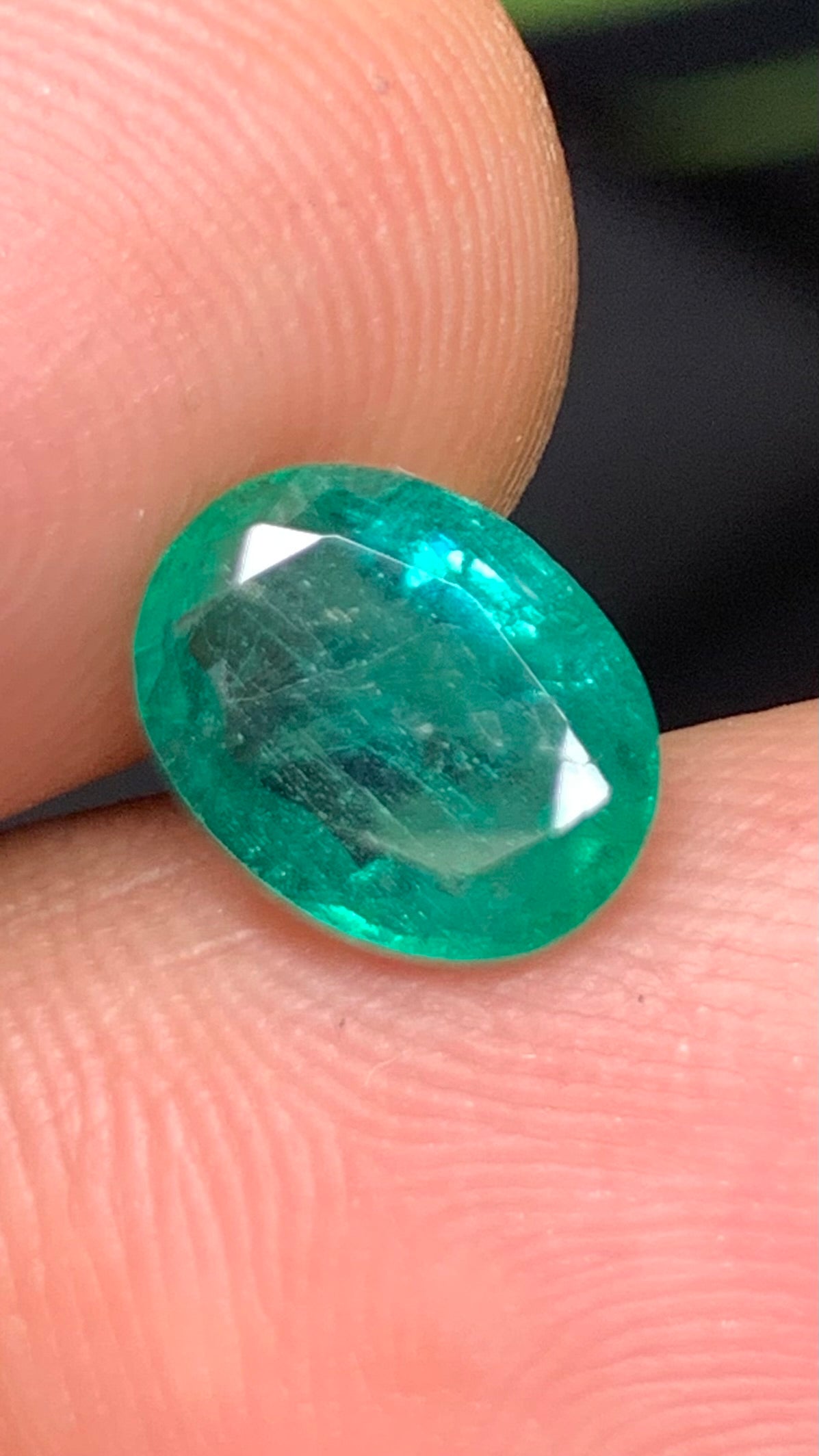 Beautiful 2.85 Carat Natural Green Emerald Zambia