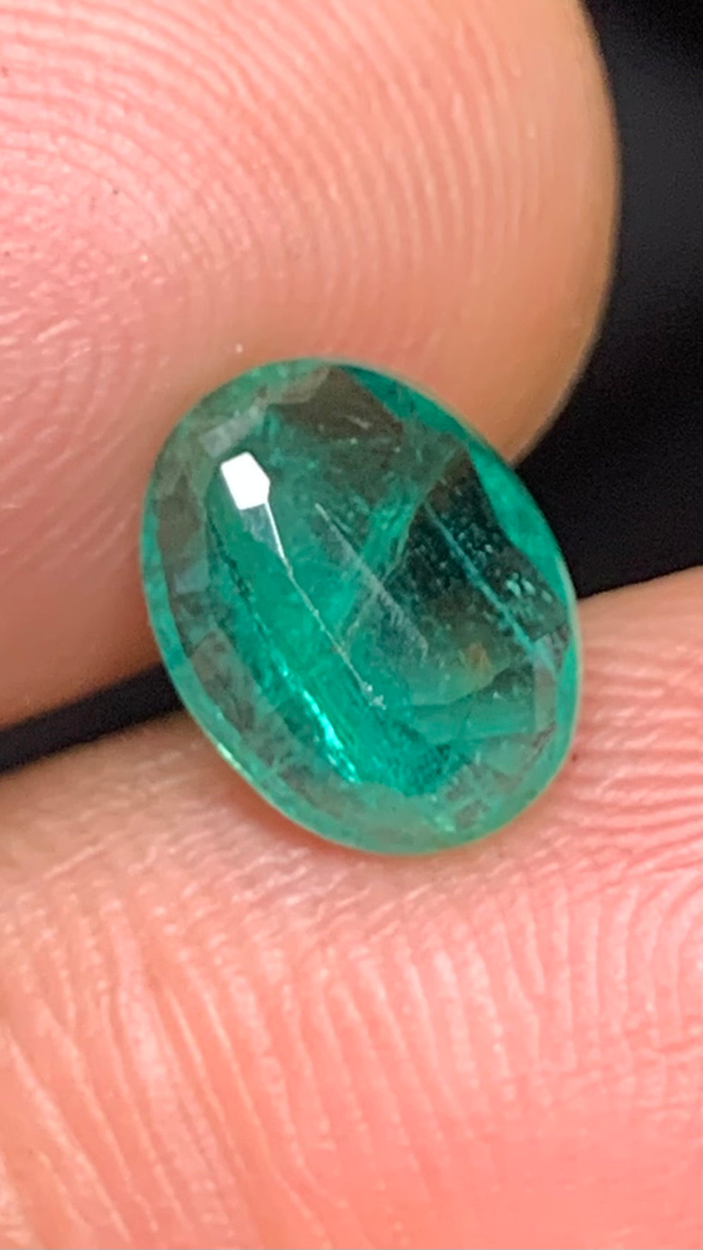 Beautiful 2.85 Carat Natural Green Emerald Zambia
