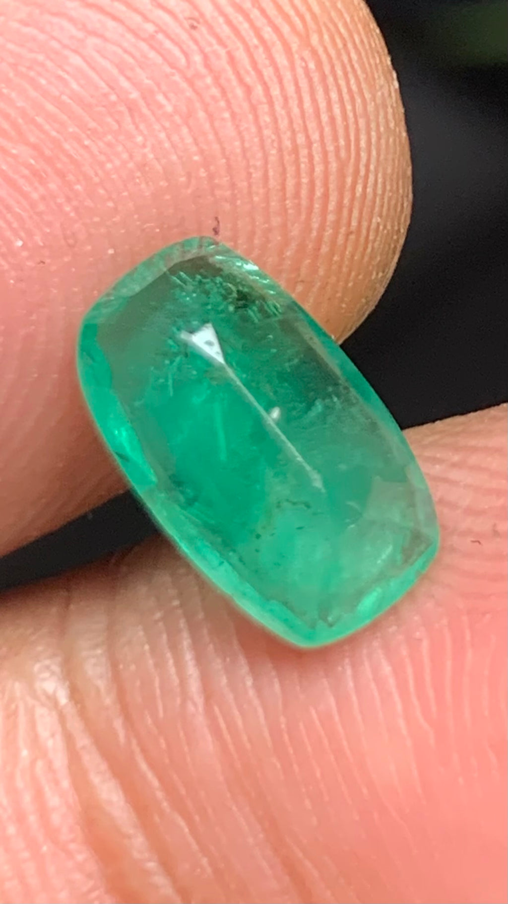 Beautiful 2.05 Carat Natural Green Emerald Zambia