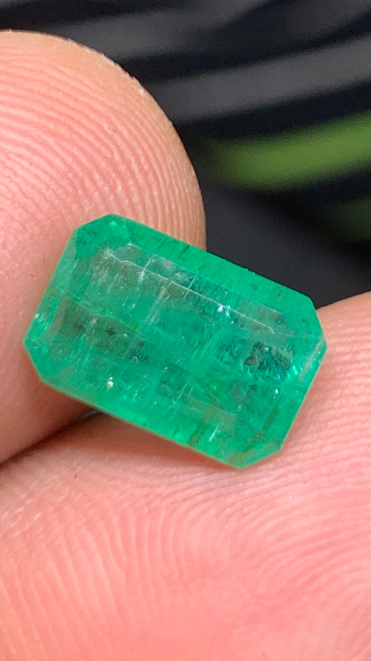 Beautiful 3.35 Carat Natural Green Emerald Zambia