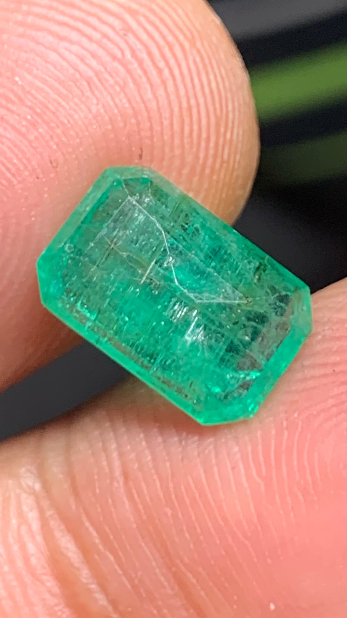 Beautiful 3.35 Carat Natural Green Emerald Zambia