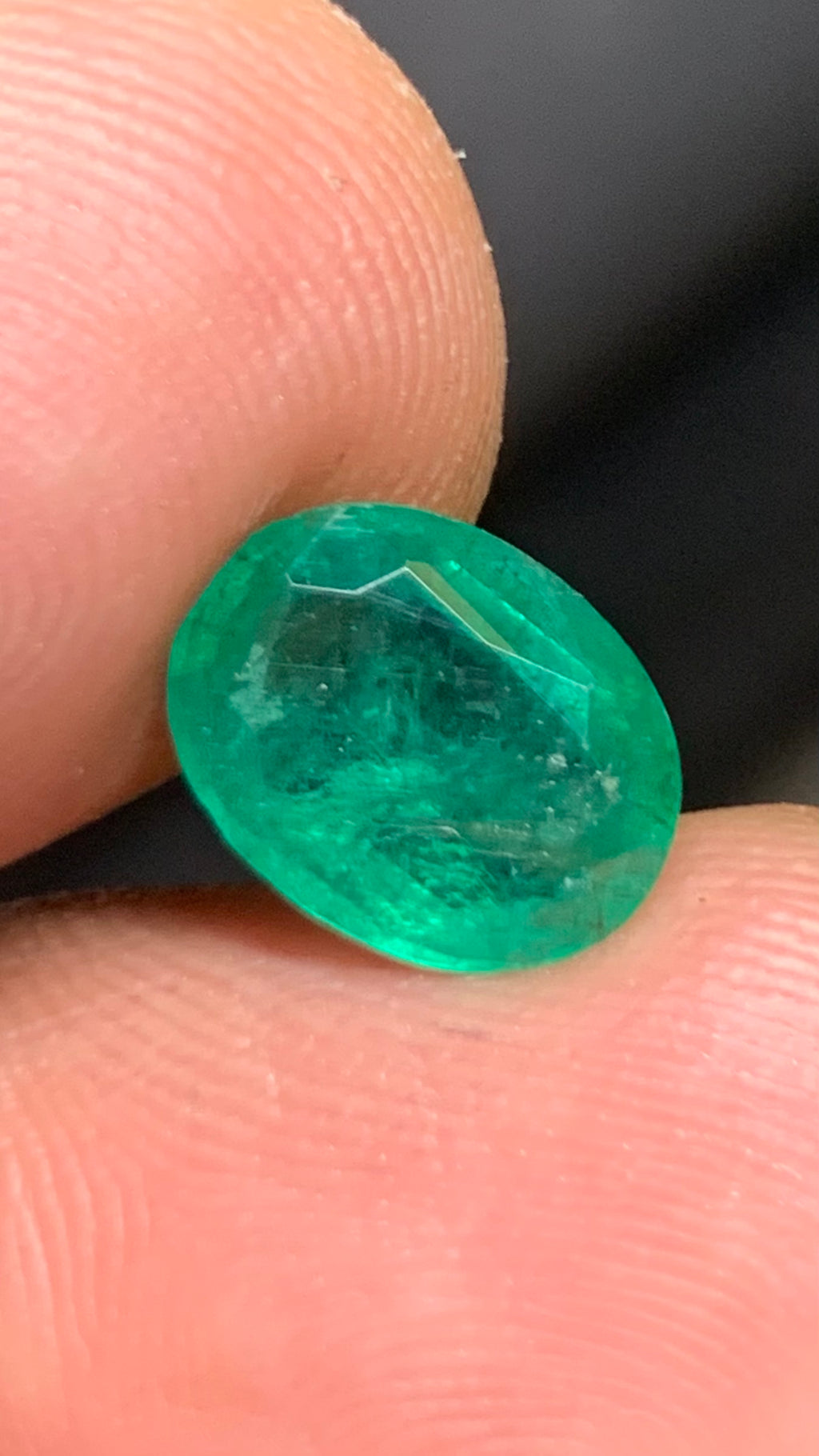 Beautiful 2.40 Carat Natural Green Emerald Zambia