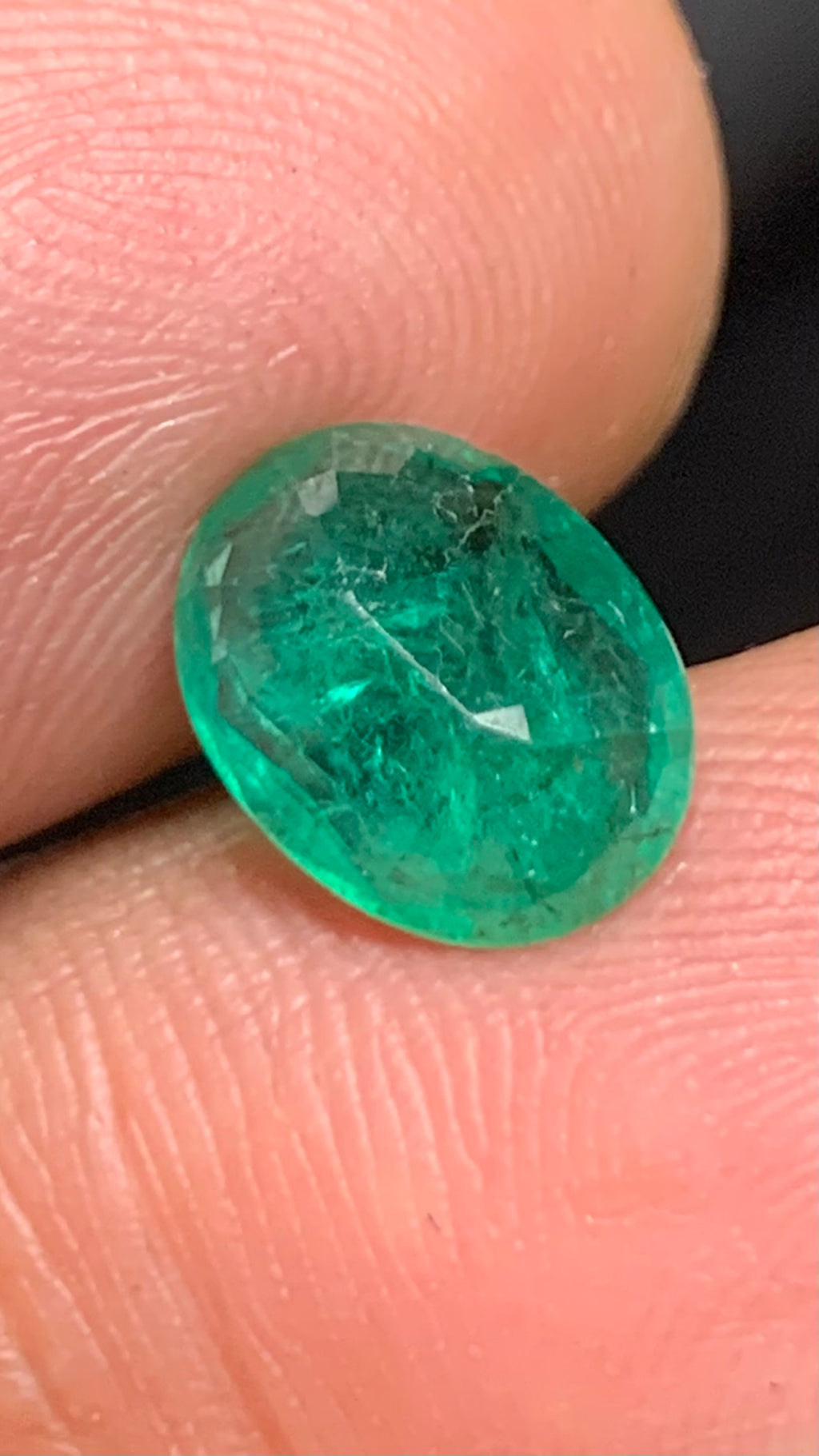 Beautiful 2.40 Carat Natural Green Emerald Zambia