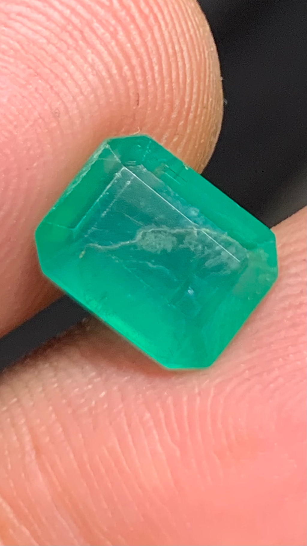 Beautiful 2.70 Carat Natural Green Emerald Zambia