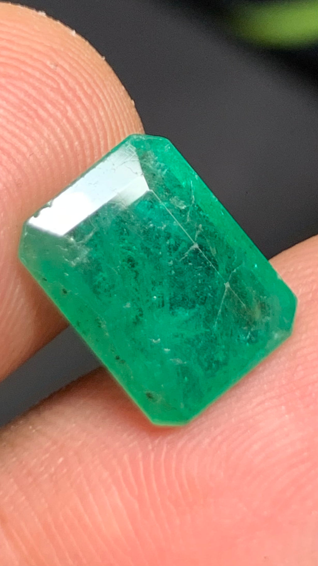 Beautiful 4.25 Carat Natural Green Emerald Zambia