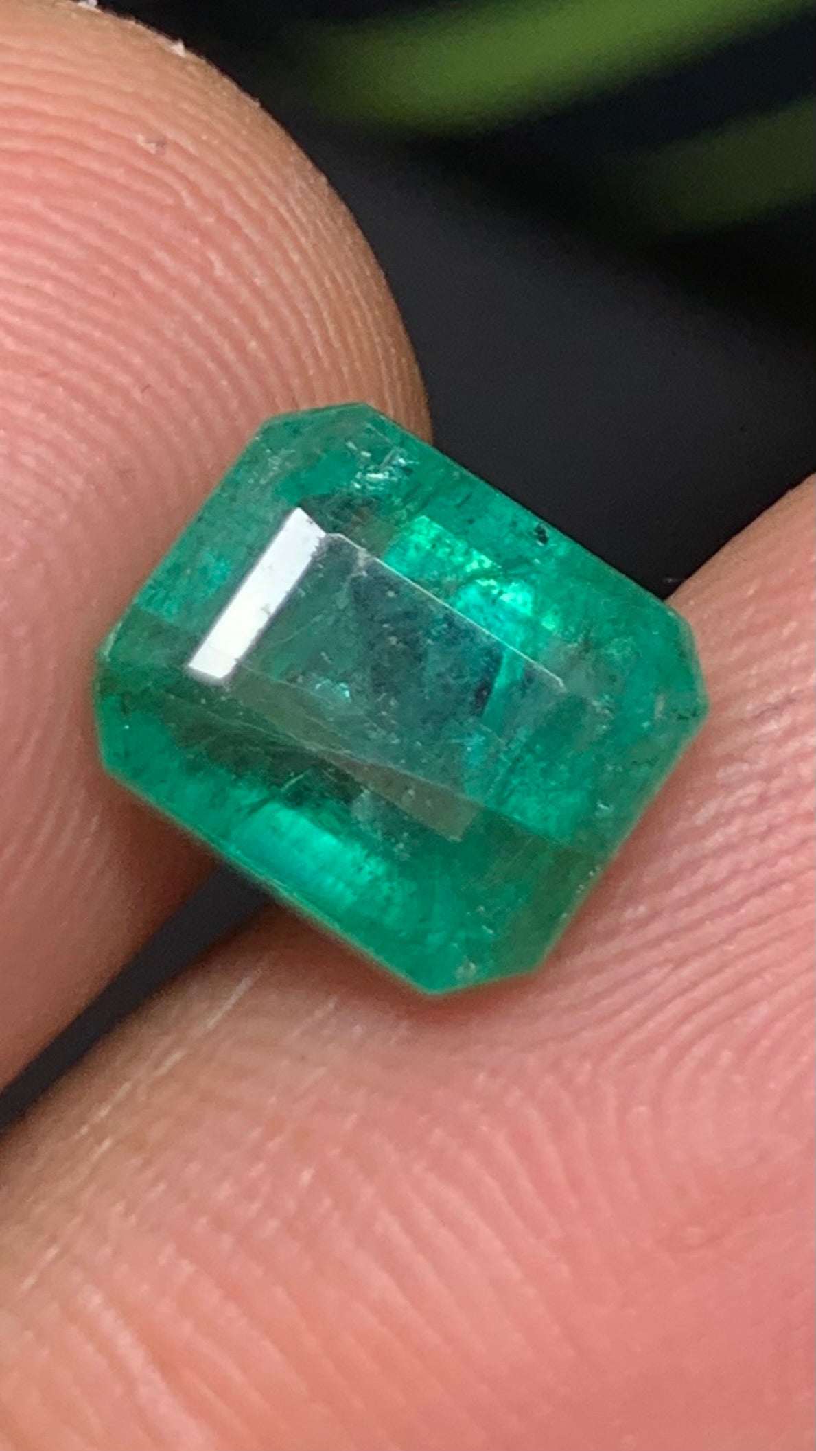 Beautiful 3.45 Carat Natural Green Emerald Zambia