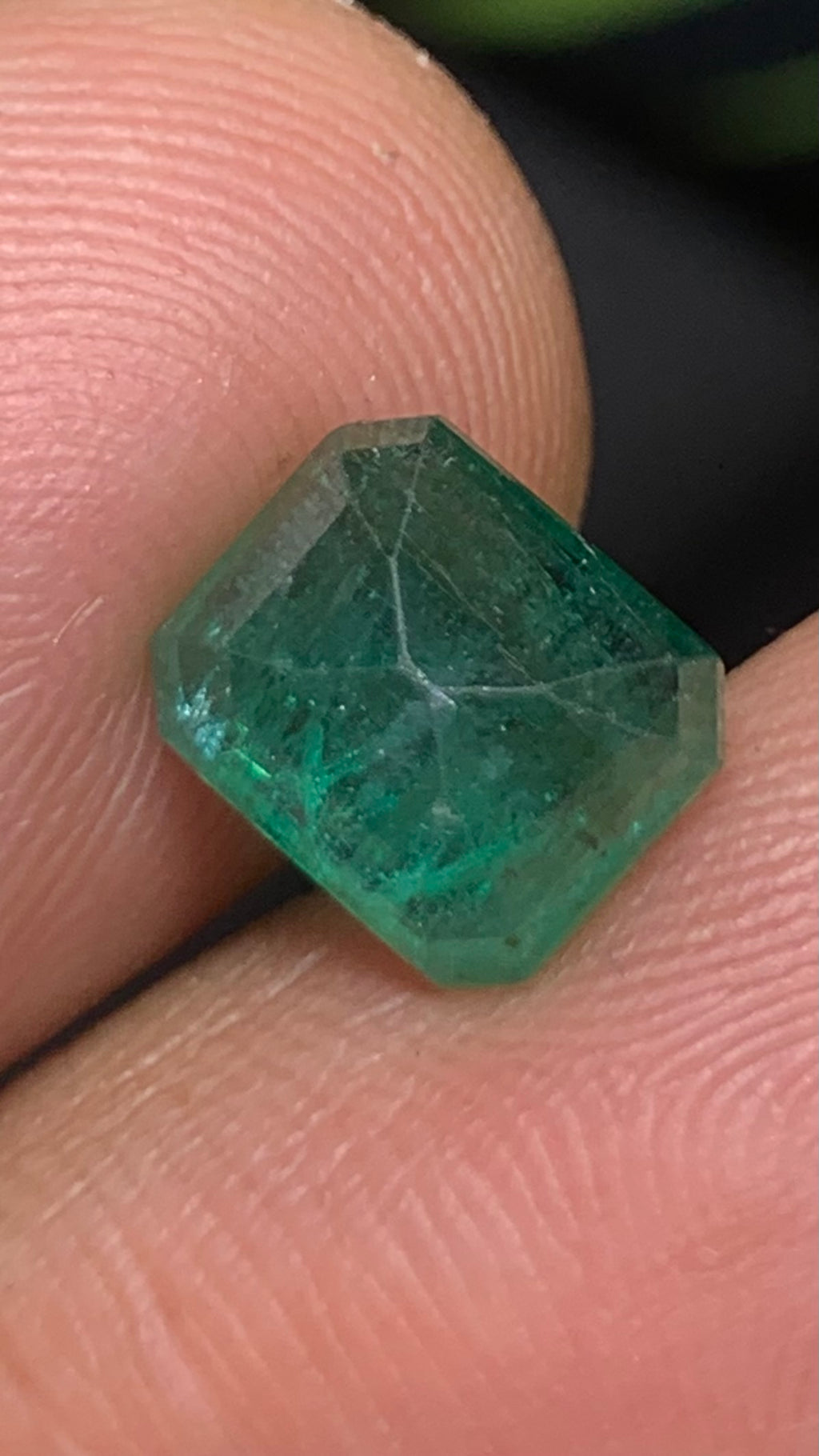 Beautiful 3.45 Carat Natural Green Emerald Zambia