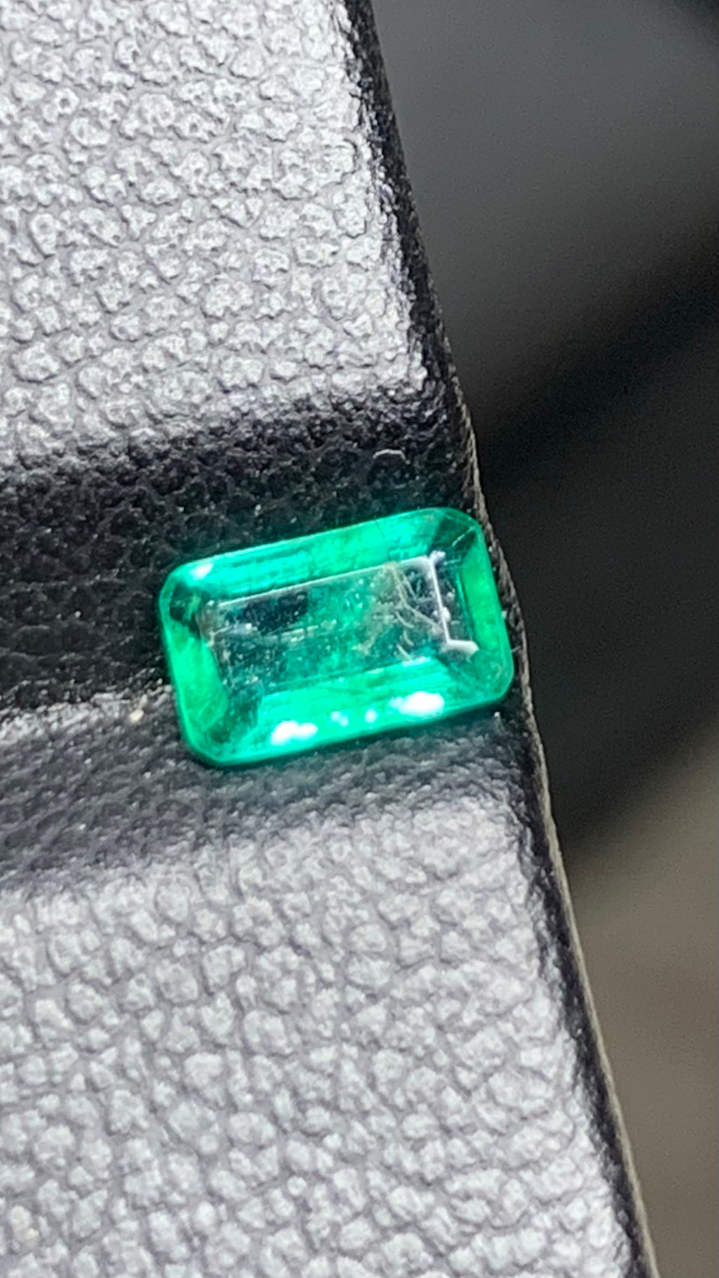 Beautiful 0.45 Carat Natural Green Emerald Swat Pakistan
