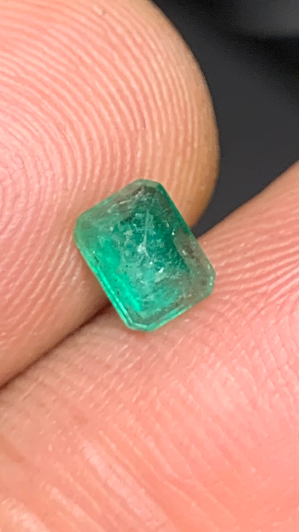 Beautiful 0.70 Carat Natural Green Emerald Swat Pakistan