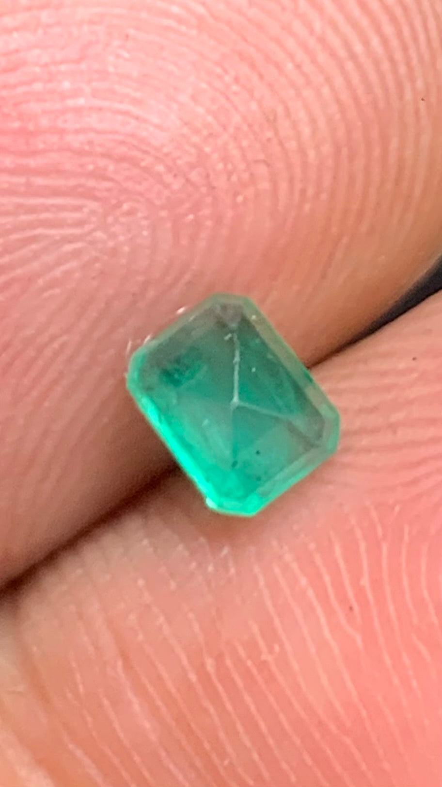 Beautiful 0.60 Carat Natural Emerald Minor oil