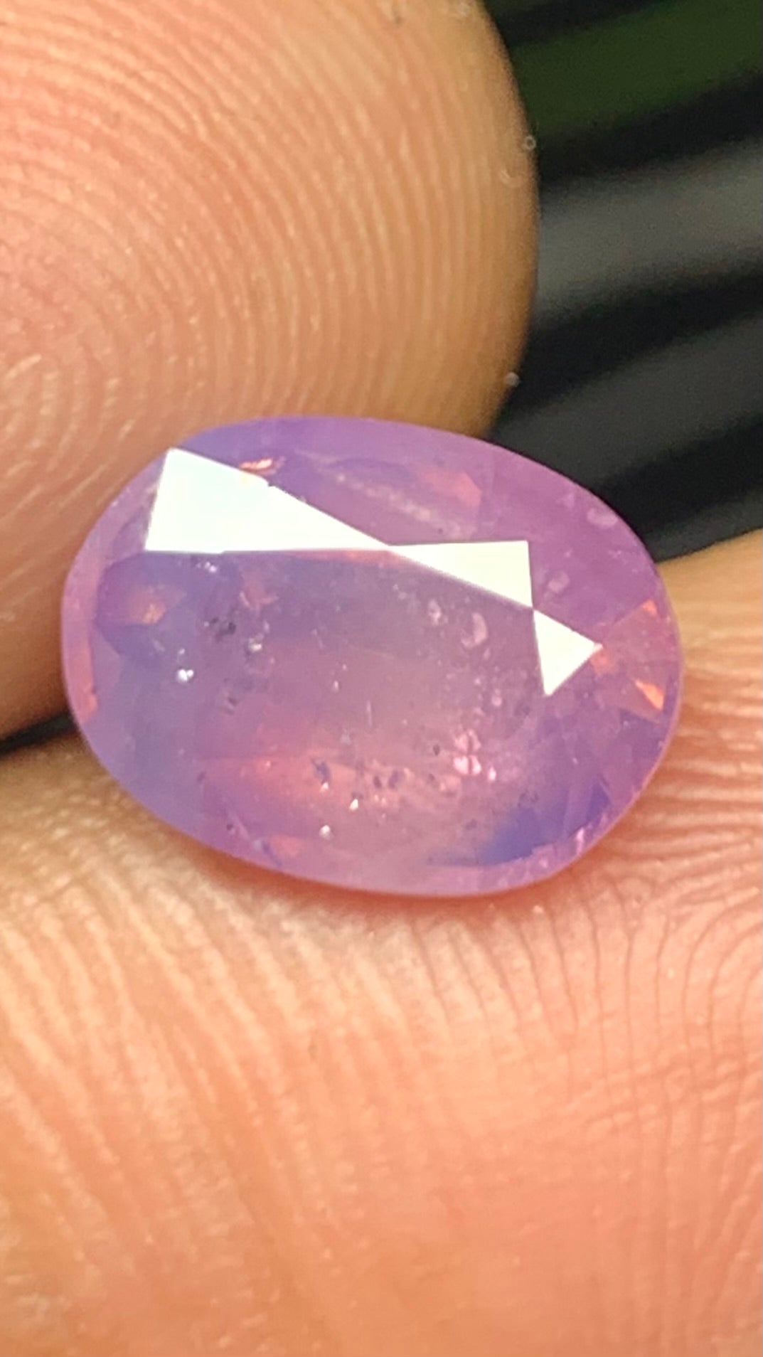 Untreated 3.95 Carat Pink Colour Natural Kashmir Sapphire