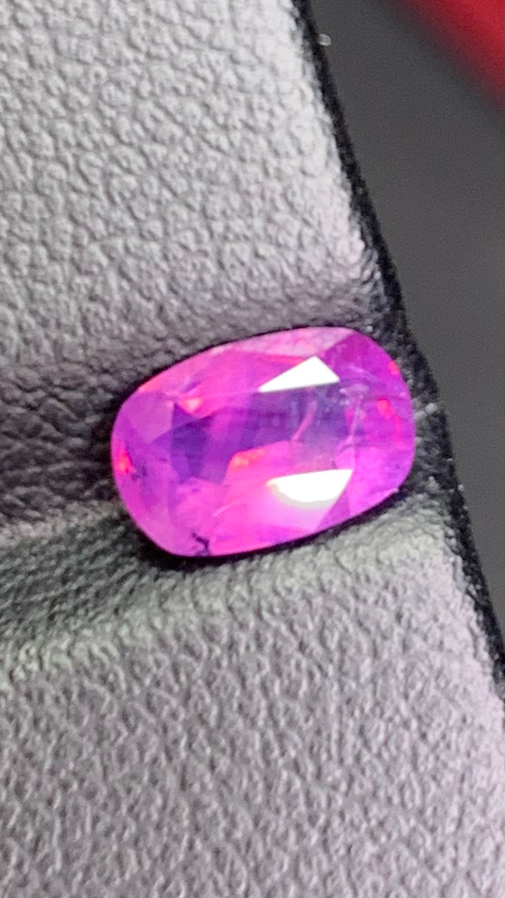 Untreated 1.30 Carat Pink Colour Natural Kashmir Sapphire