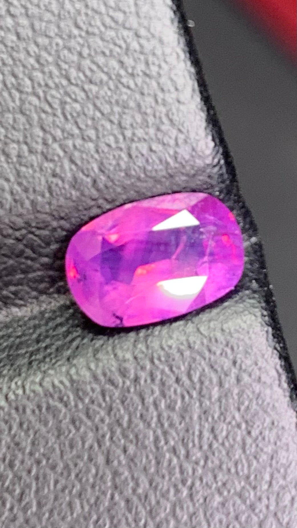 Untreated 1.30 Carat Pink Colour Natural Kashmir Sapphire