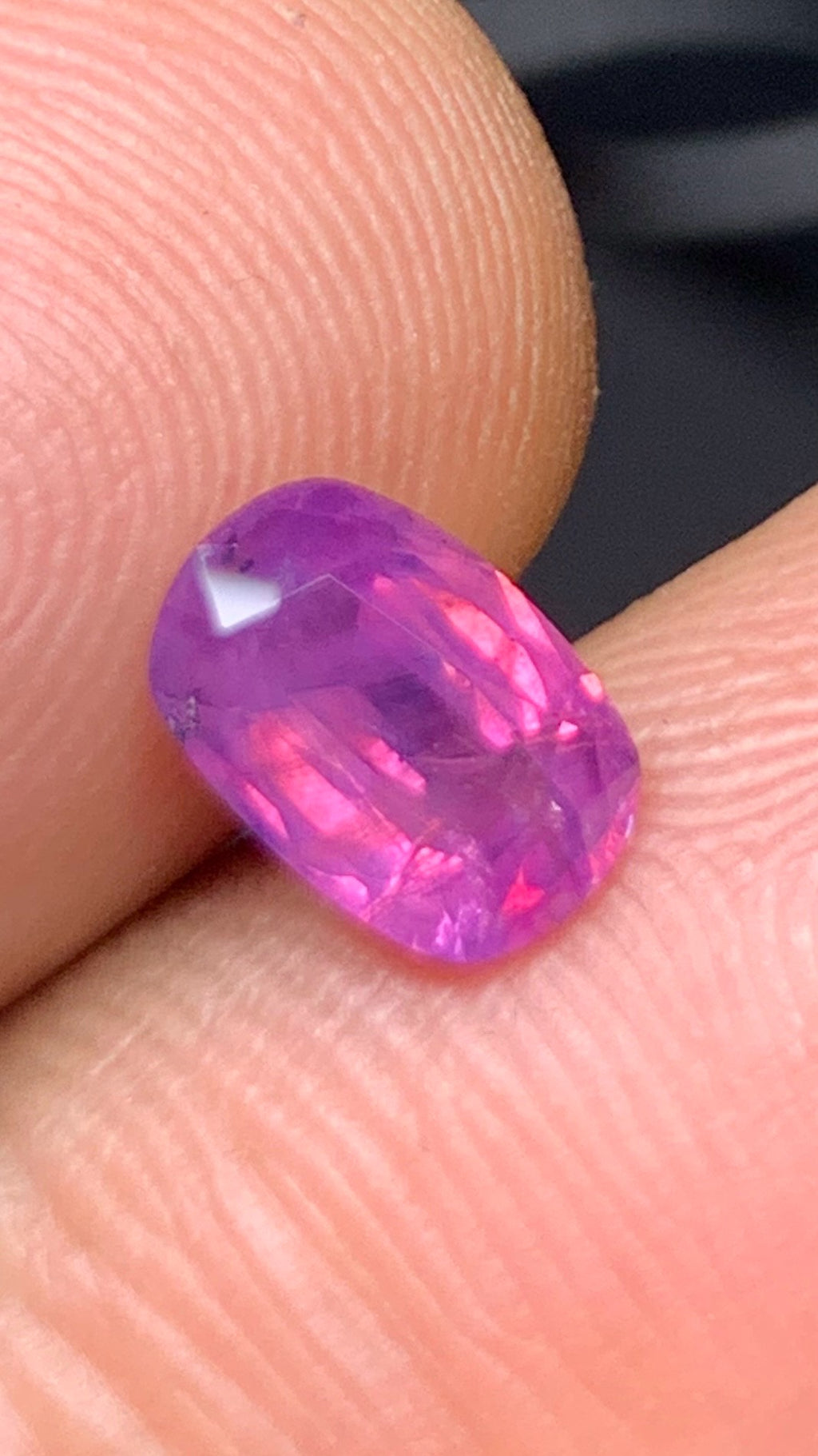 Untreated 1.30 Carat Pink Colour Natural Kashmir Sapphire