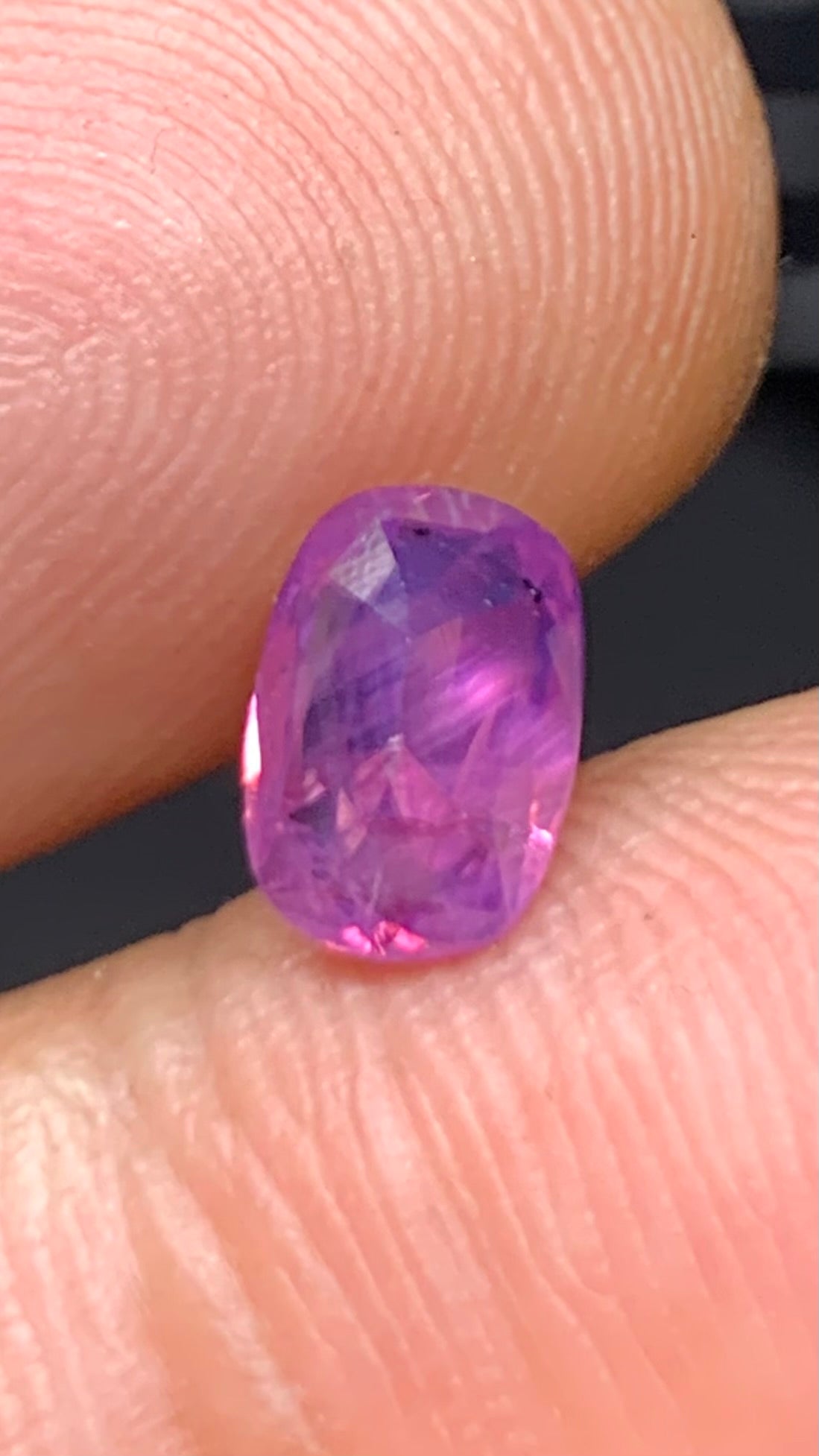 Untreated 1.30 Carat Pink Colour Natural Kashmir Sapphire