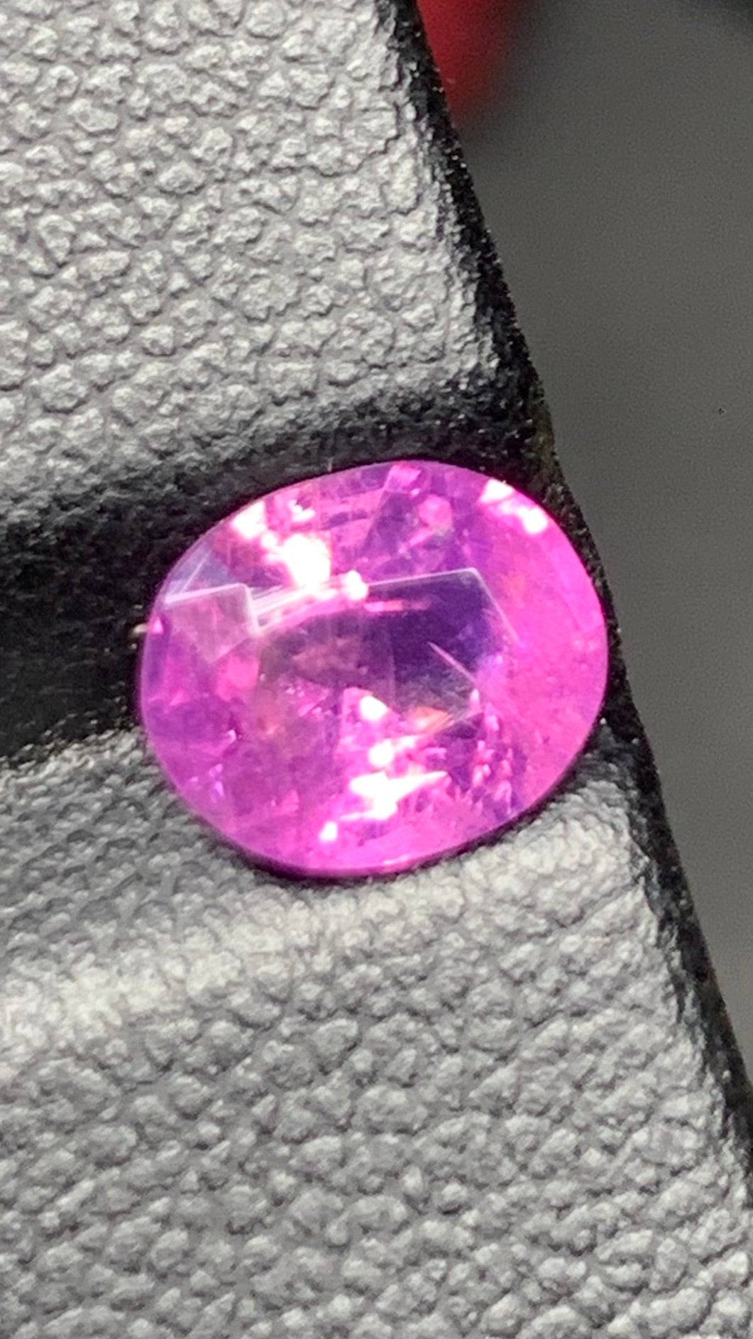 Untreated 1.60 Carat Pink Colour Natural Kashmir Sapphire