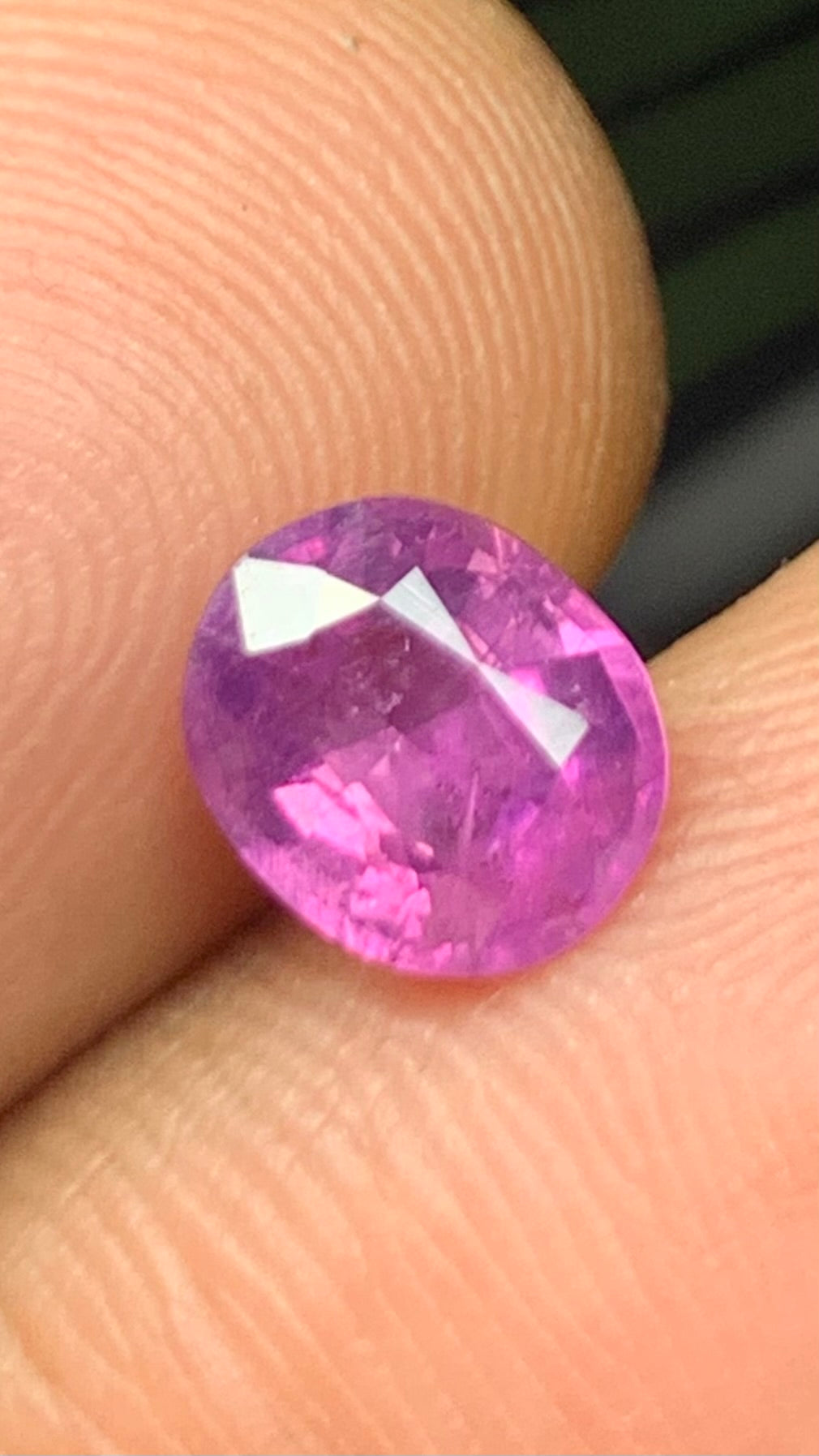 Untreated 1.60 Carat Pink Colour Natural Kashmir Sapphire