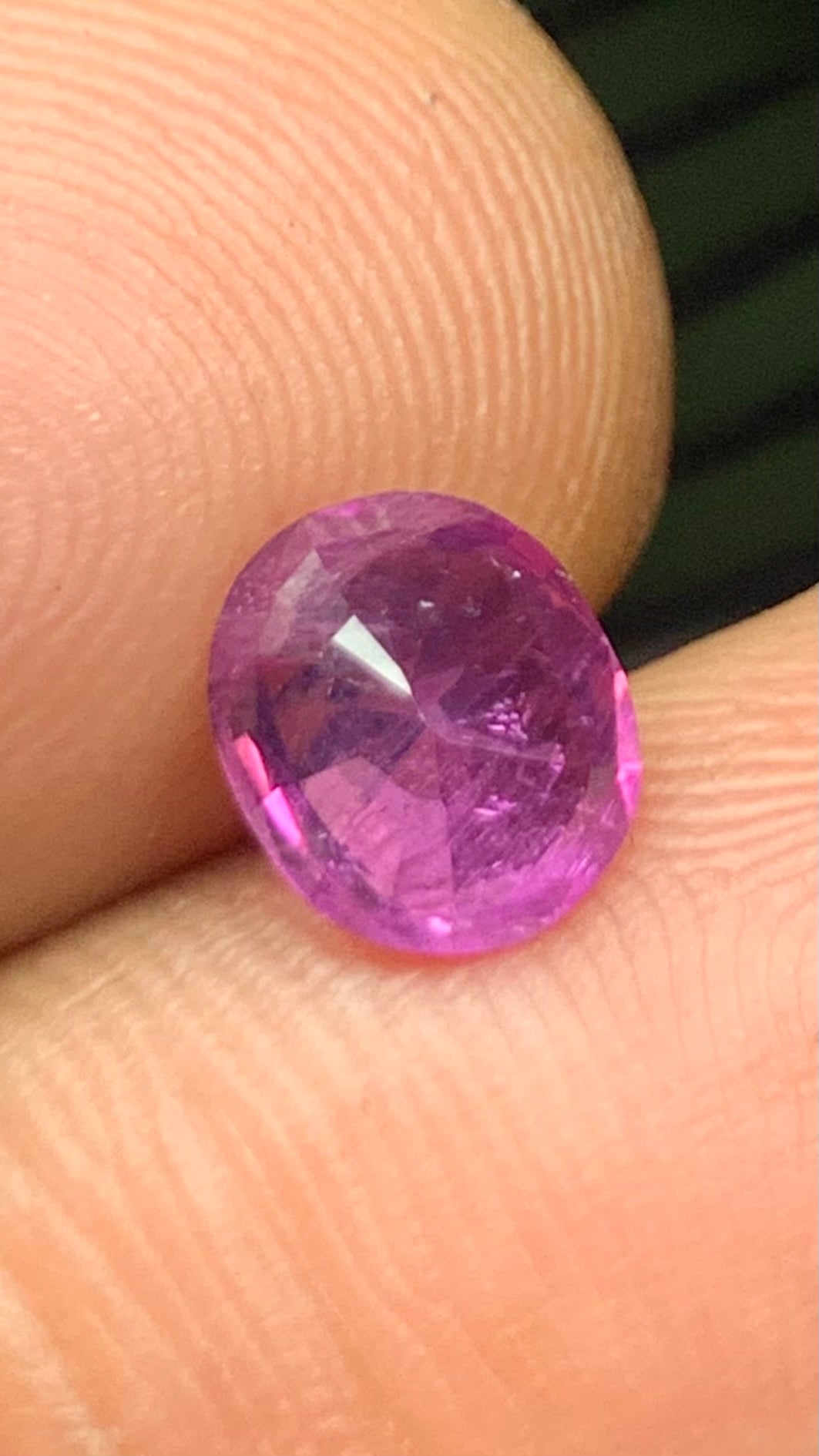 Untreated 1.60 Carat Pink Colour Natural Kashmir Sapphire