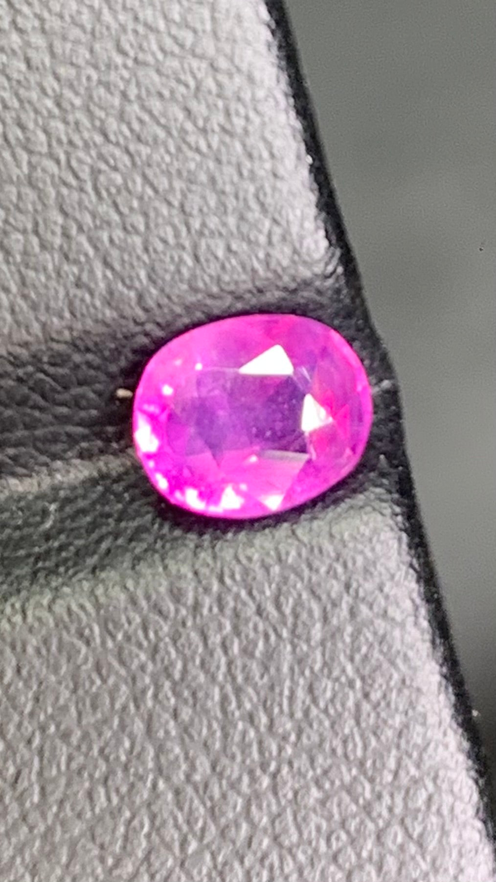 Untreated 1.20 Carat Pink Colour Natural Kashmir Sapphire