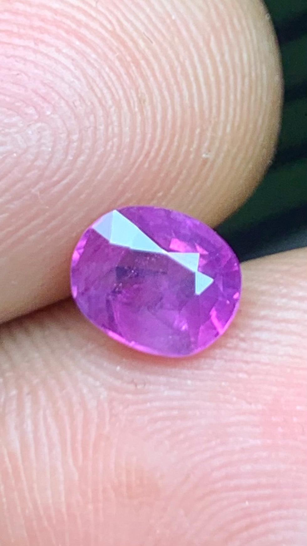 Untreated 1.20 Carat Pink Colour Natural Kashmir Sapphire