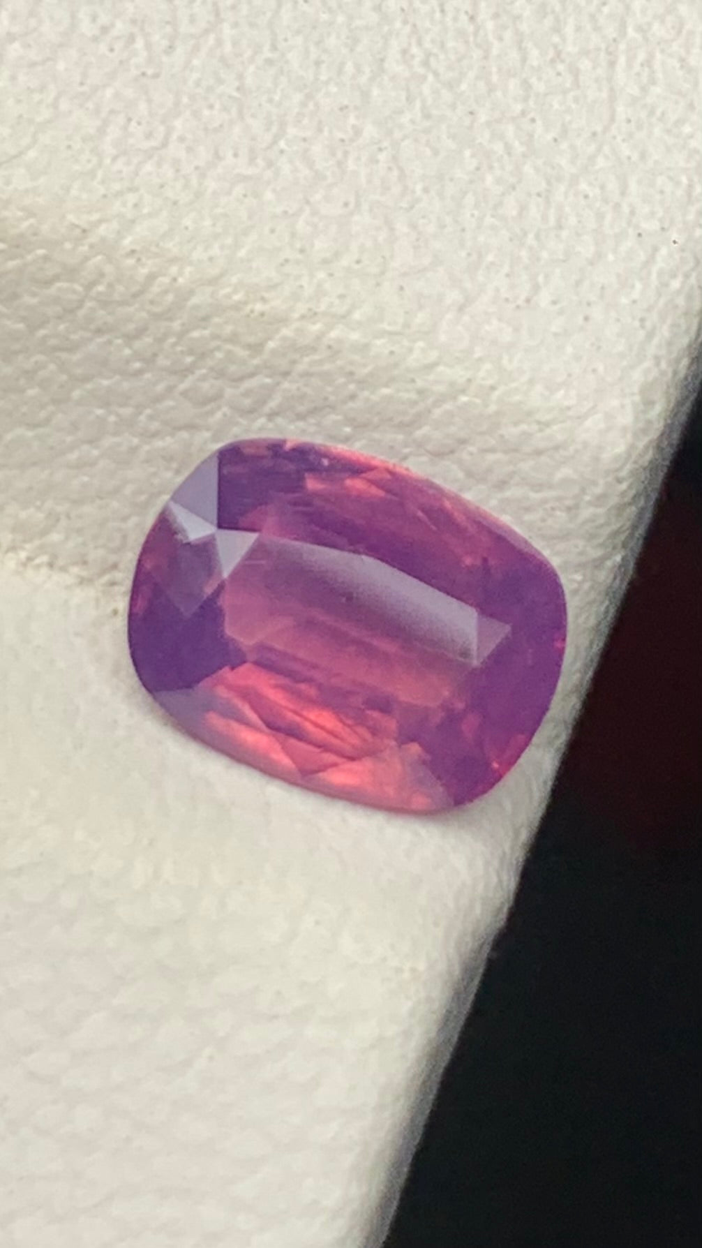 Untreated 1.20 Carat Pink Colour Natural Kashmir Sapphire