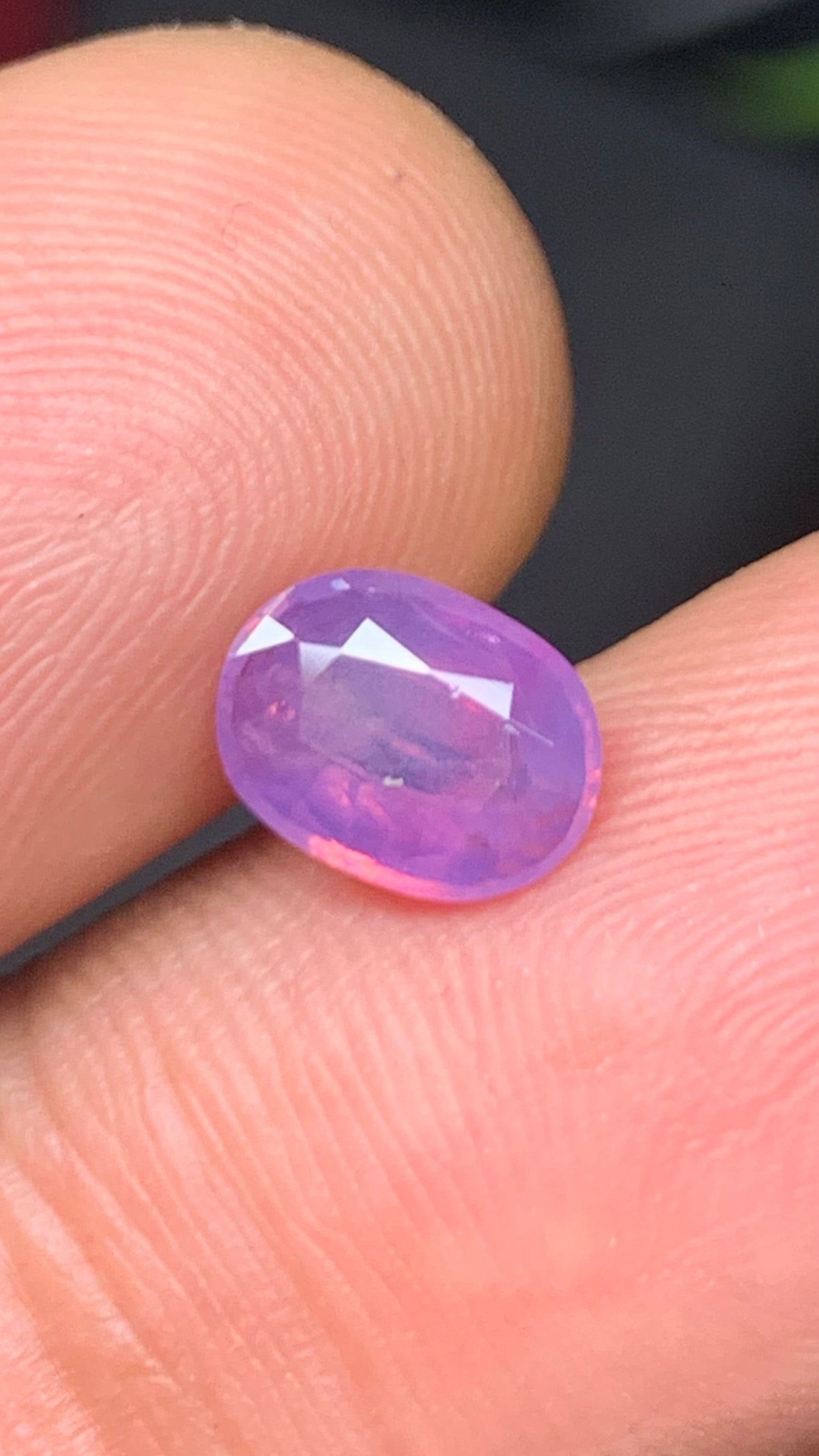 Untreated 1.95 Carat Pink Colour Natural Kashmir Sapphire