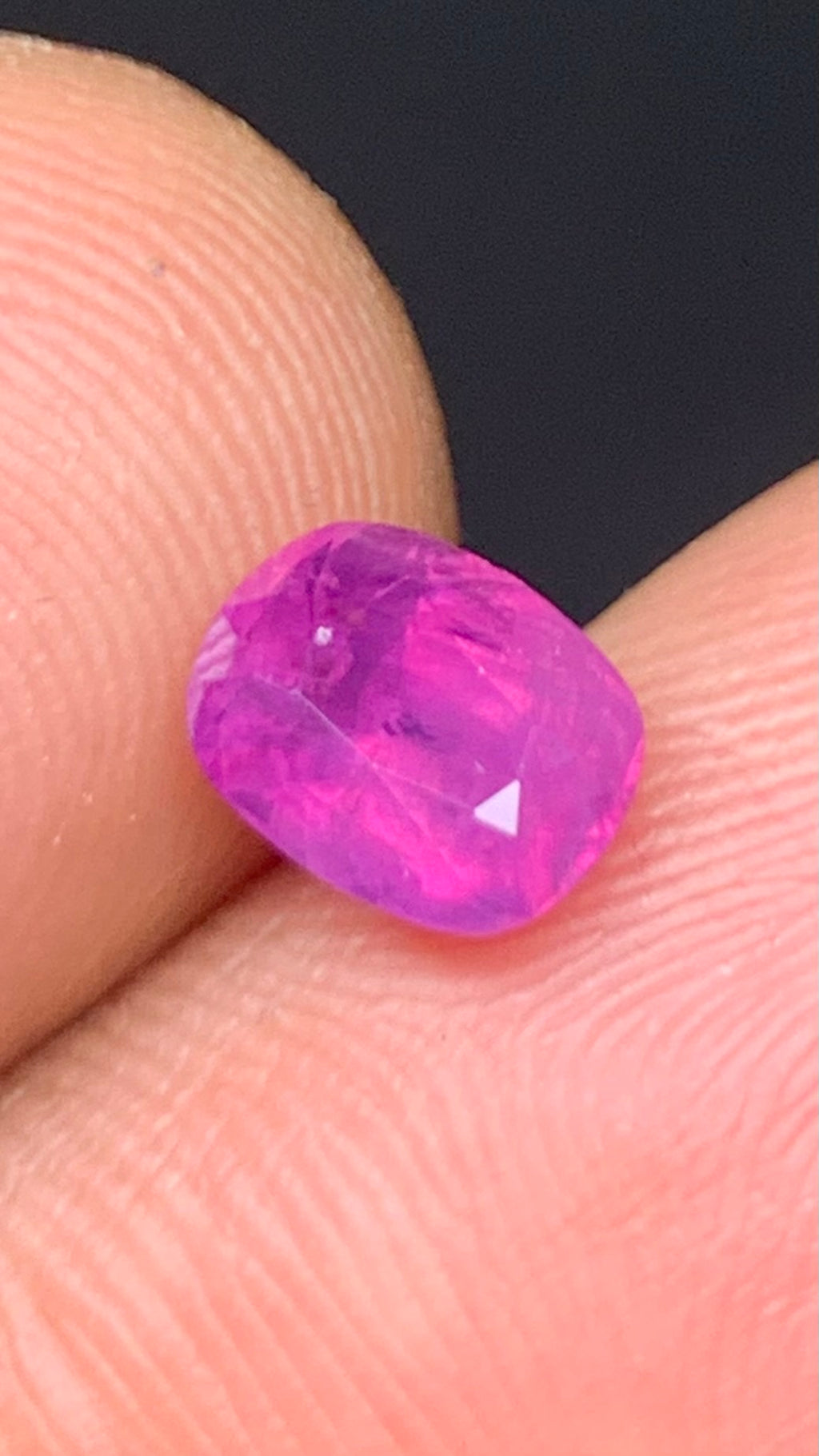 Untreated 1.80 Carat Pink Colour Natural Kashmir Sapphire