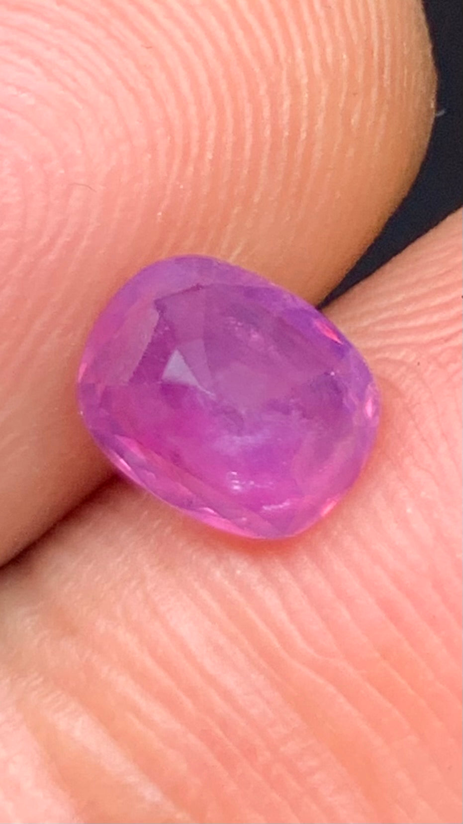 Untreated 1.80 Carat Pink Colour Natural Kashmir Sapphire