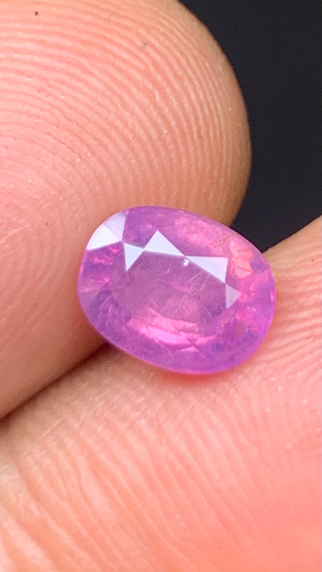 Untreated 2.30 Carat Pink Colour Natural Kashmir Sapphire