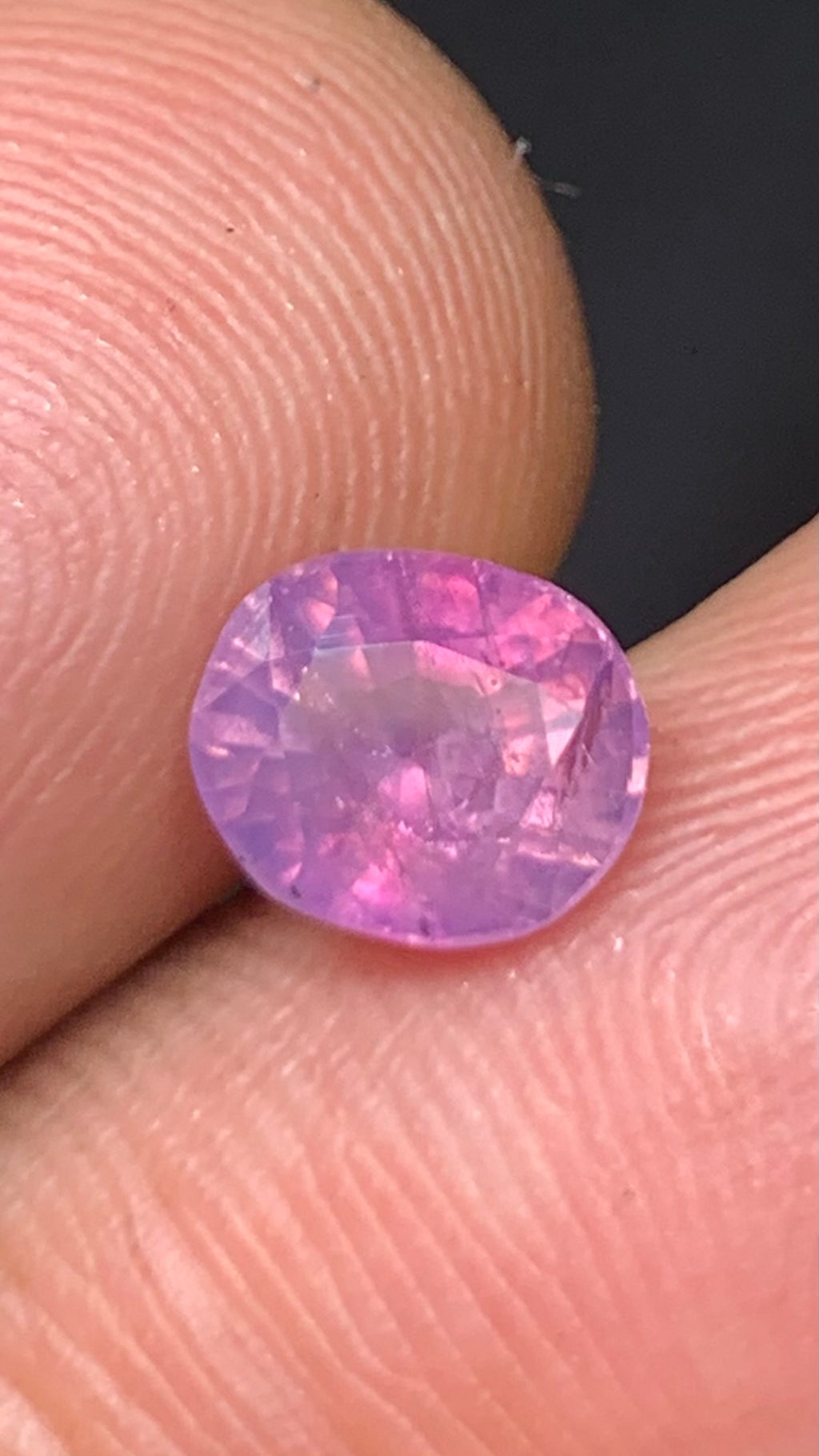 Untreated 1.80 Carat Pink Colour Natural Kashmir Sapphire