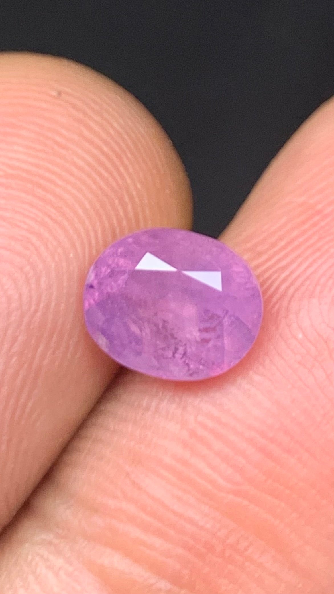 Untreated 2.85 Carat Pink Colour Natural Kashmir Sapphire