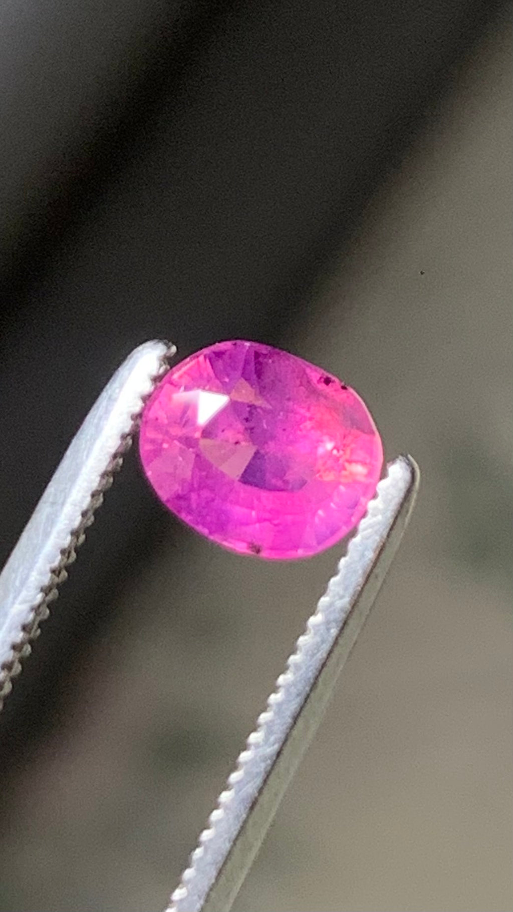 Untreated 0.80 Carat Pink Colour Natural Kashmir Sapphire