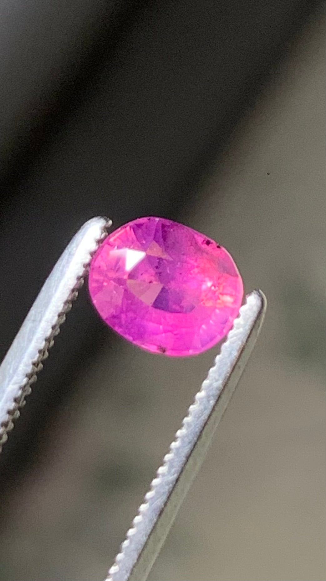 Untreated 0.80 Carat Pink Colour Natural Kashmir Sapphire