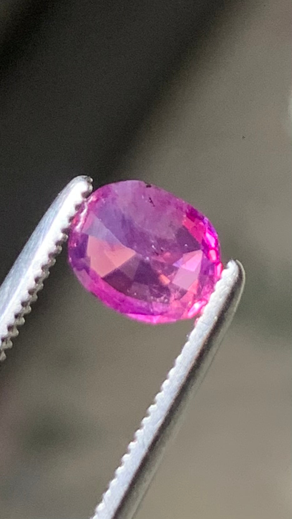 Untreated 0.80 Carat Pink Colour Natural Kashmir Sapphire