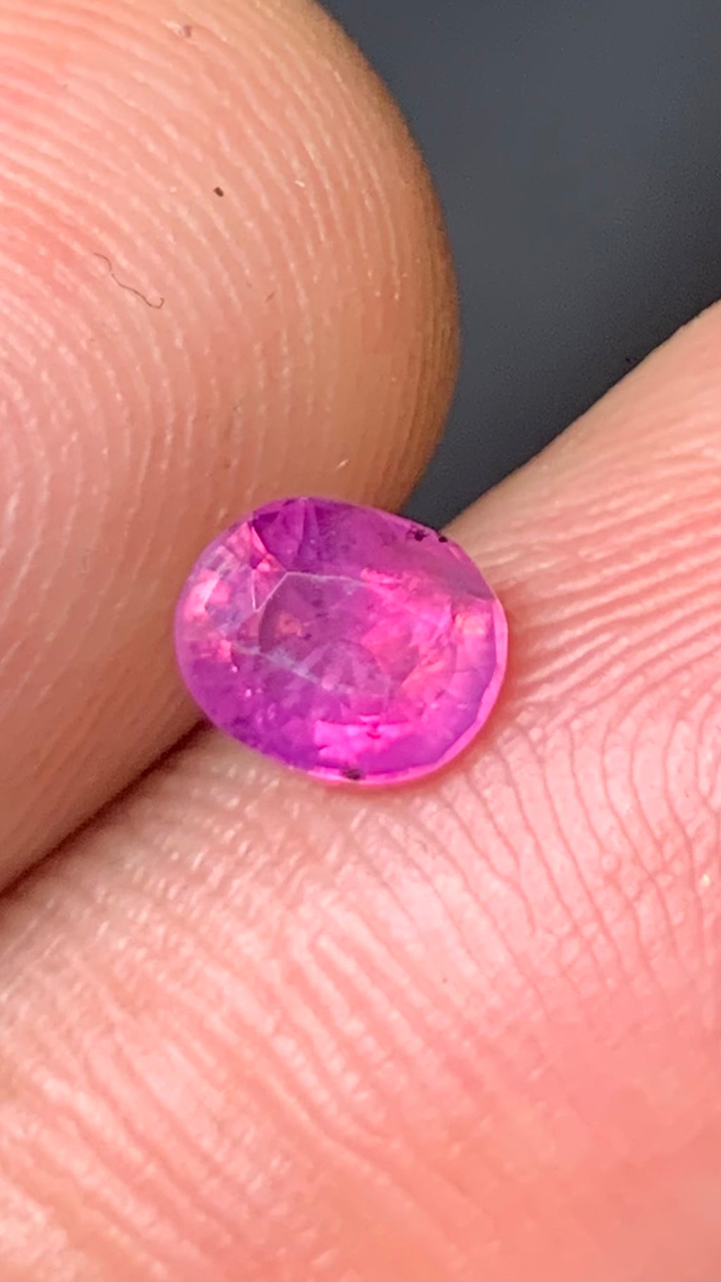 Untreated 0.80 Carat Pink Colour Natural Kashmir Sapphire