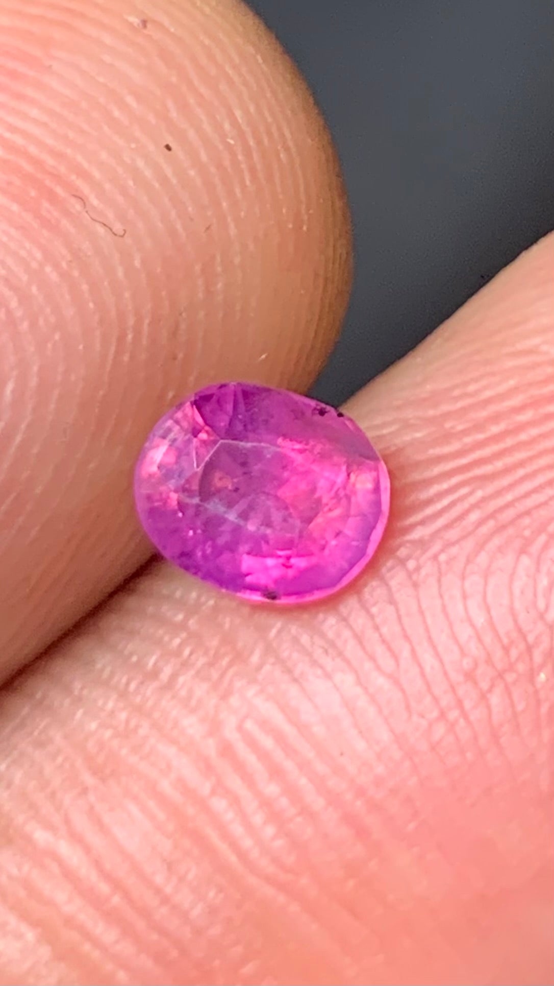 Untreated 0.80 Carat Pink Colour Natural Kashmir Sapphire