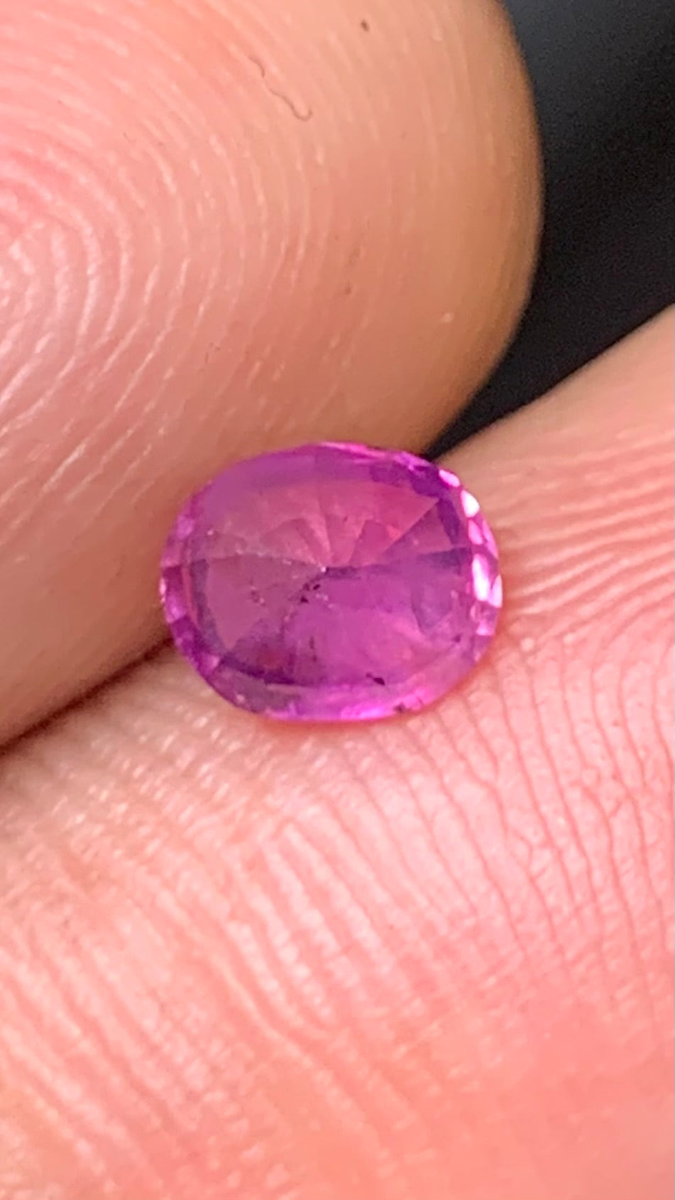 Untreated 0.80 Carat Pink Colour Natural Kashmir Sapphire