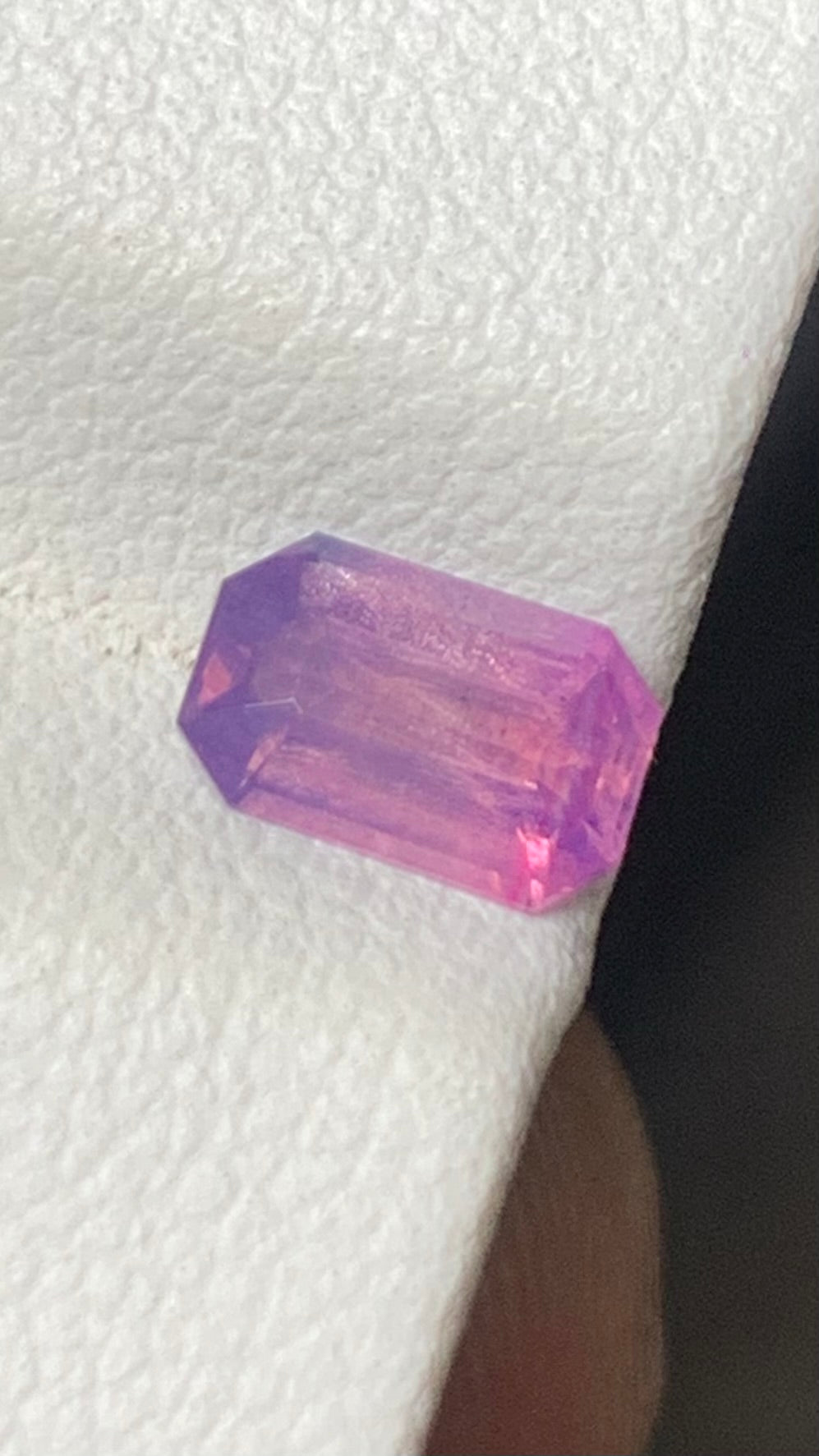 Untreated 0.75 Carat Pink Colour Natural Kashmir Sapphire