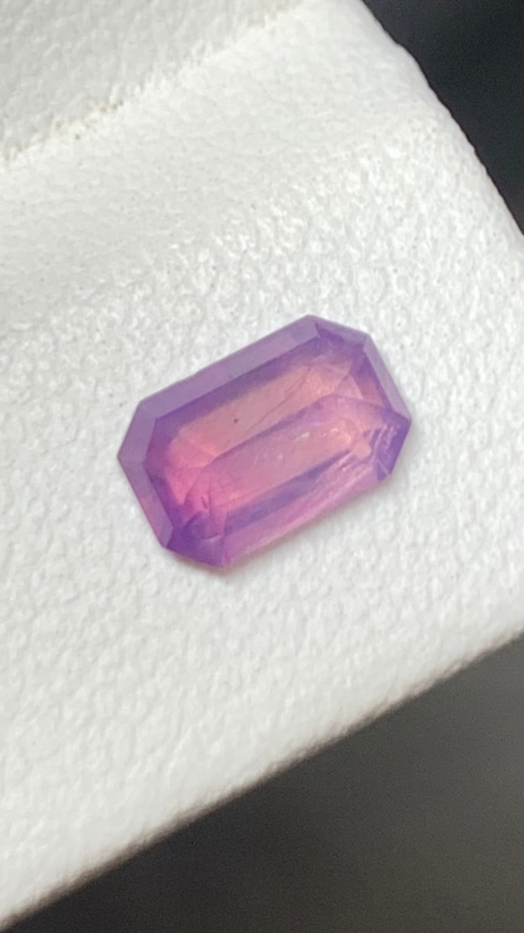 Untreated 0.75 Carat Pink Colour Natural Kashmir Sapphire