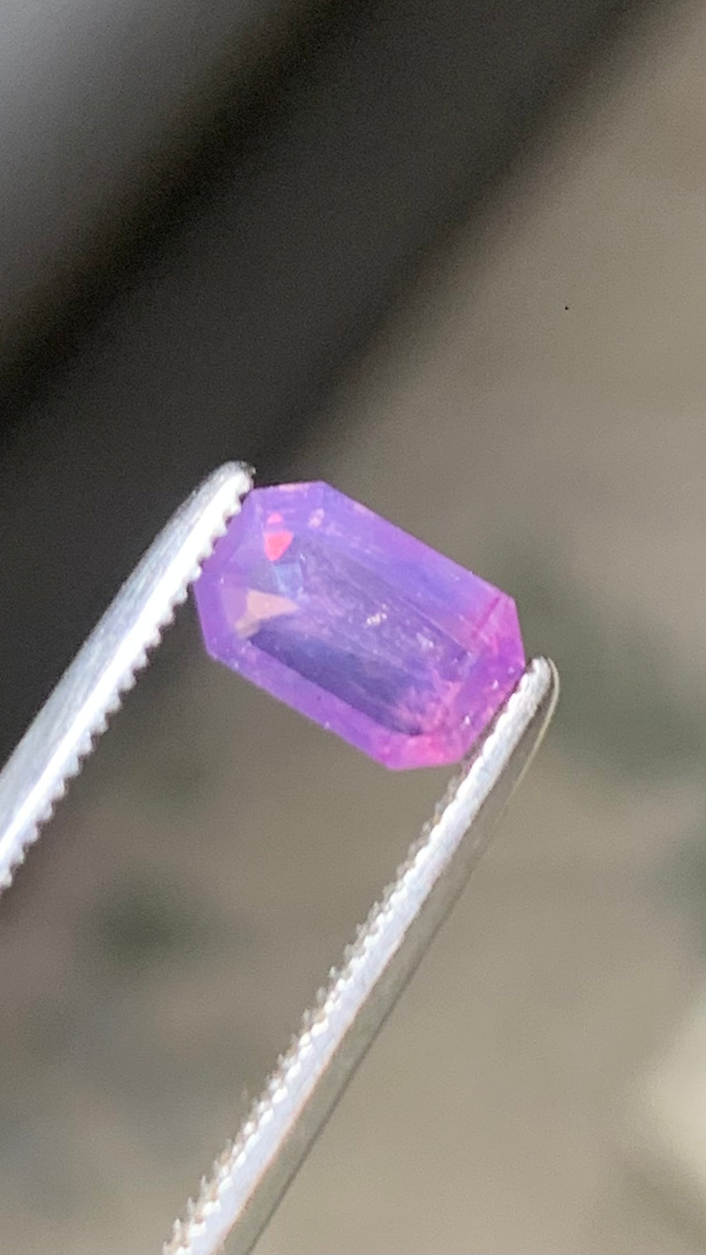 Untreated 0.75 Carat Pink Colour Natural Kashmir Sapphire