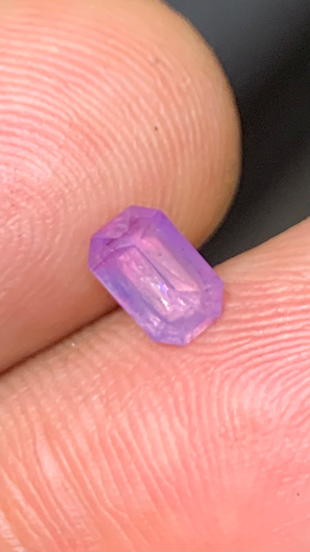 Untreated 0.75 Carat Pink Colour Natural Kashmir Sapphire