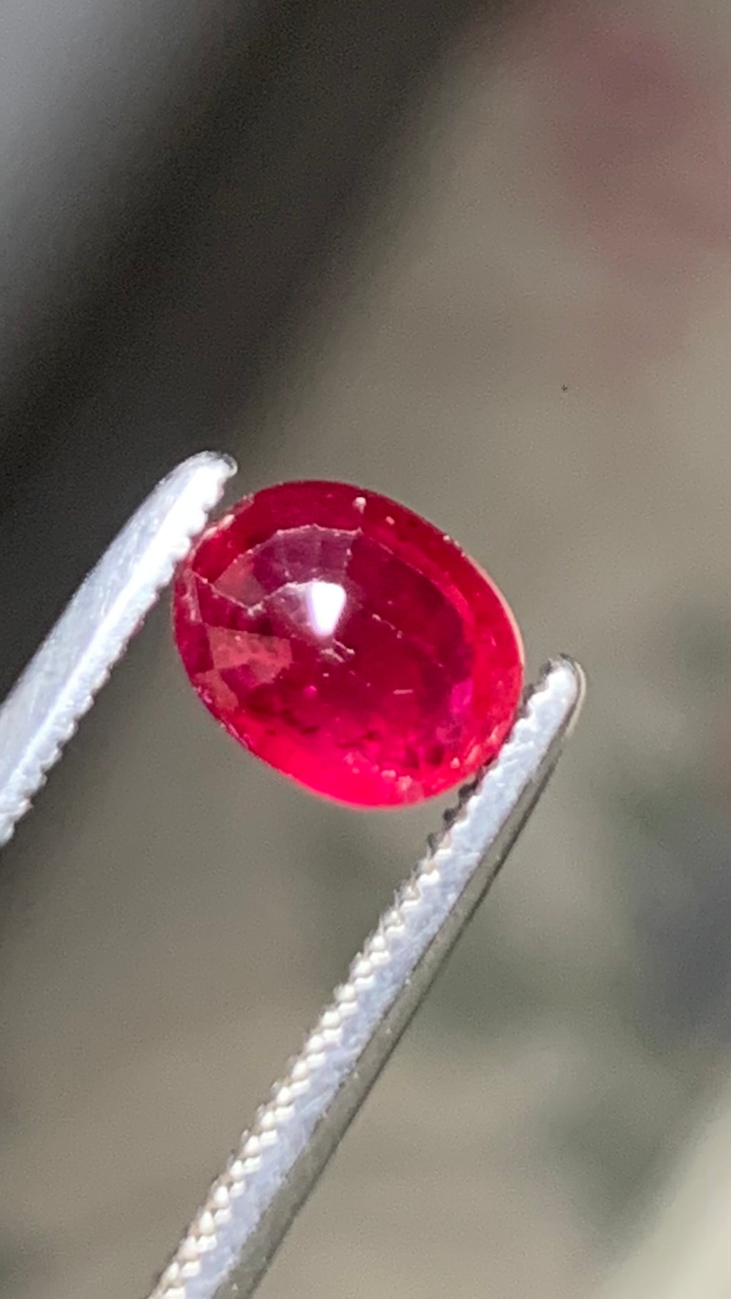 Beautiful 1.05 Carat Pigeon Blood Red Colour Natural Ruby Mozambique