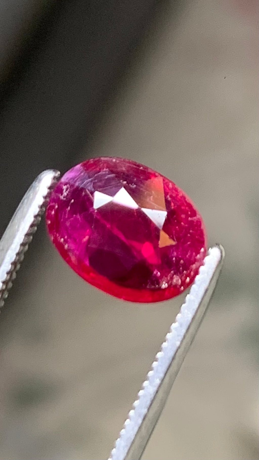 Beautiful 1.45 Carat Pigeon Blood Red Colour Natural Ruby Mozambique
