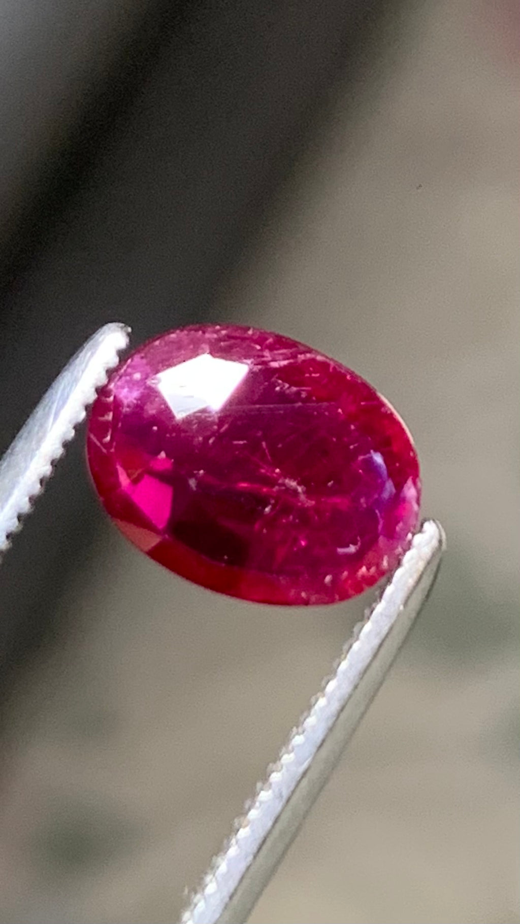 Beautiful 1.45 Carat Pigeon Blood Red Colour Natural Ruby Mozambique